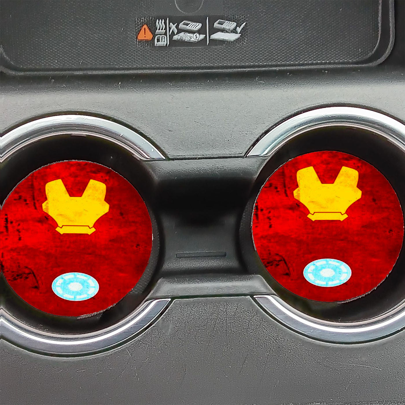 Iron Man Marvel Wall Art  Car Coasters