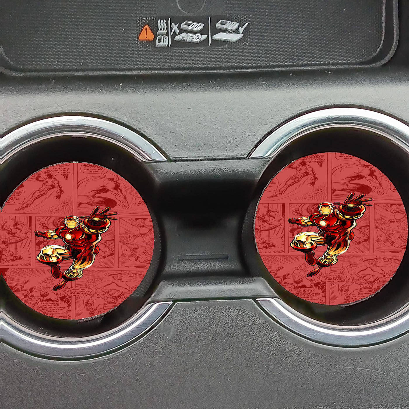 Ironman Comic Car Coasters