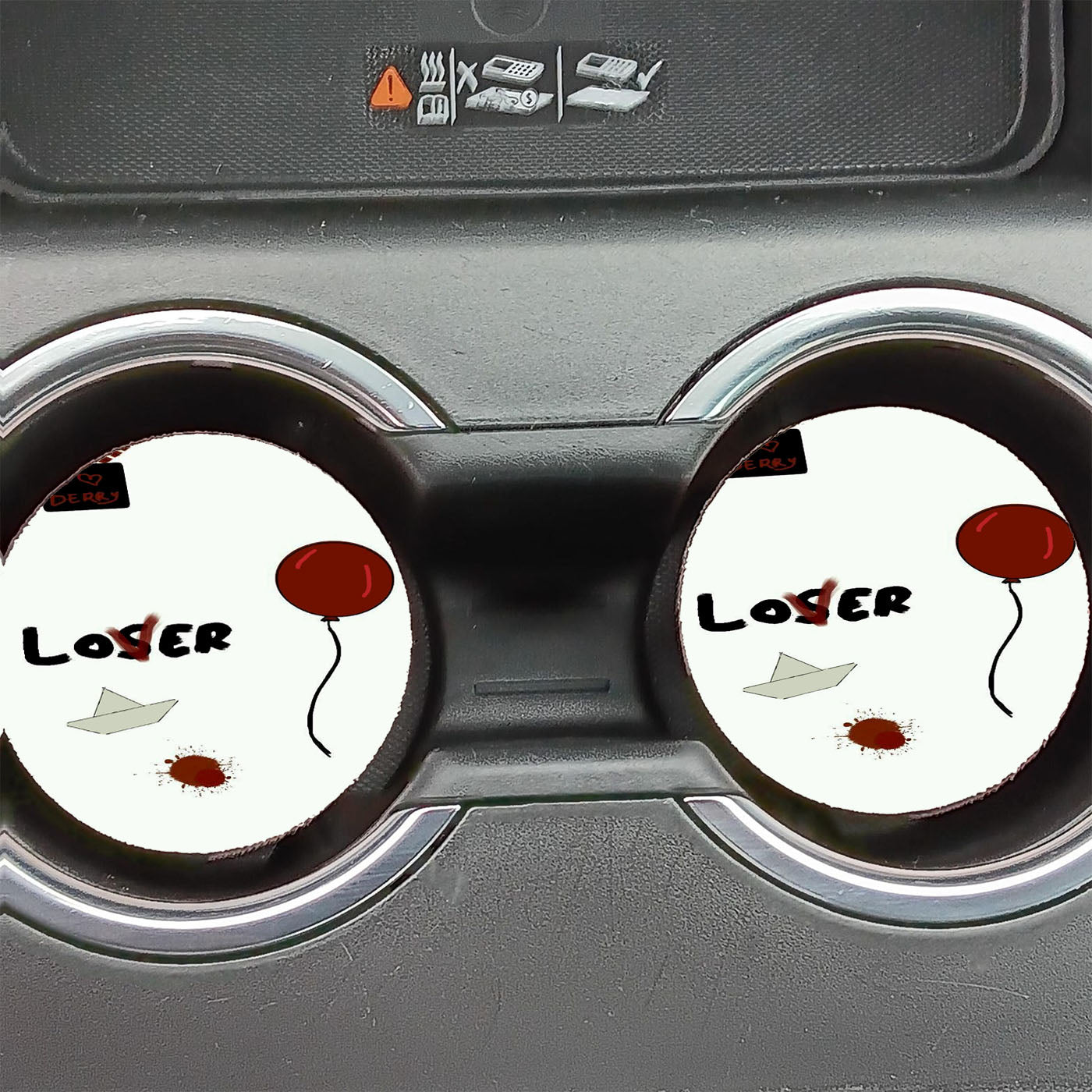 It Chapter Two Lover Balloon Car Coasters
