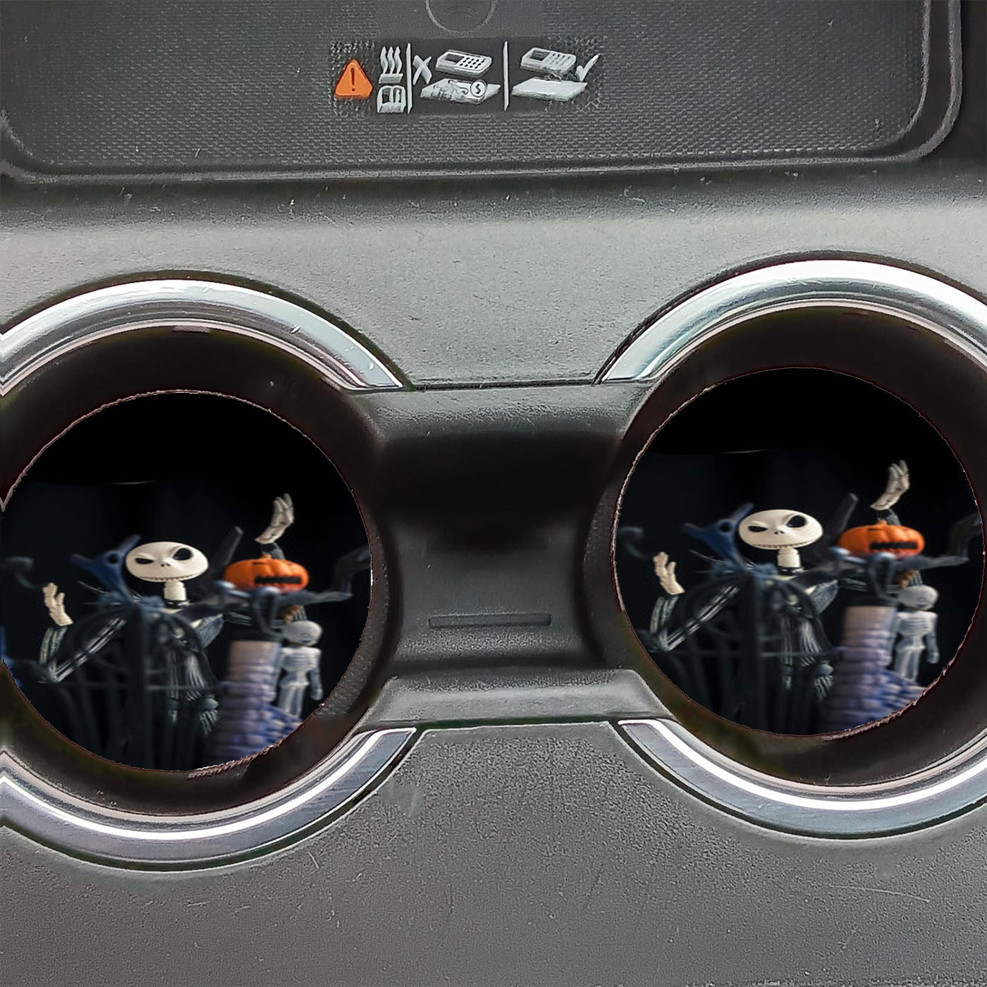 Jack Skellington Pumpkin Car Coasters
