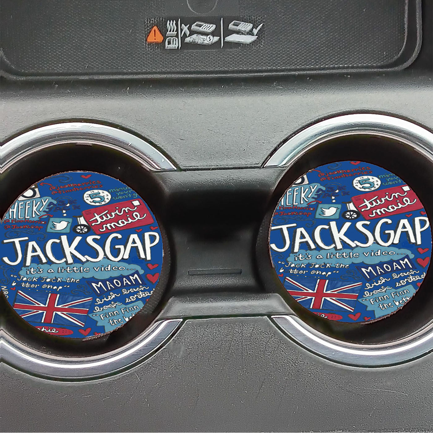 Jacksgap Collage Art  Car Coasters