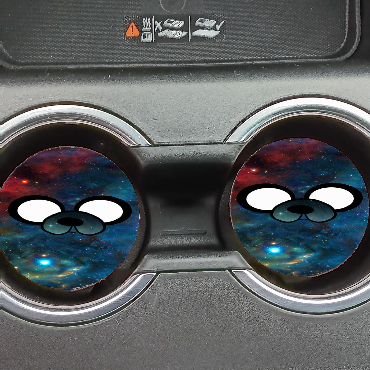 Jake Adventure Time Galaxy Car Coasters