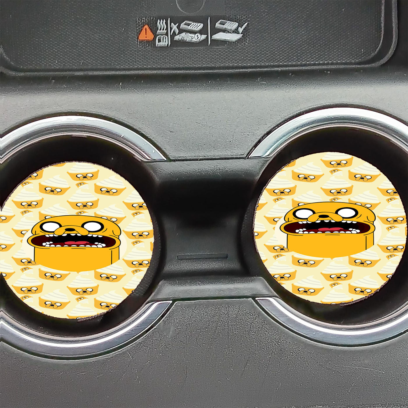 Jake Cake Pattern Car Coasters