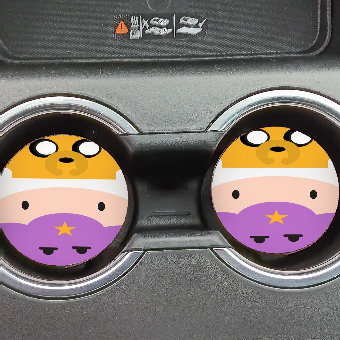 Jake Finn Lumpy Space Car Coasters