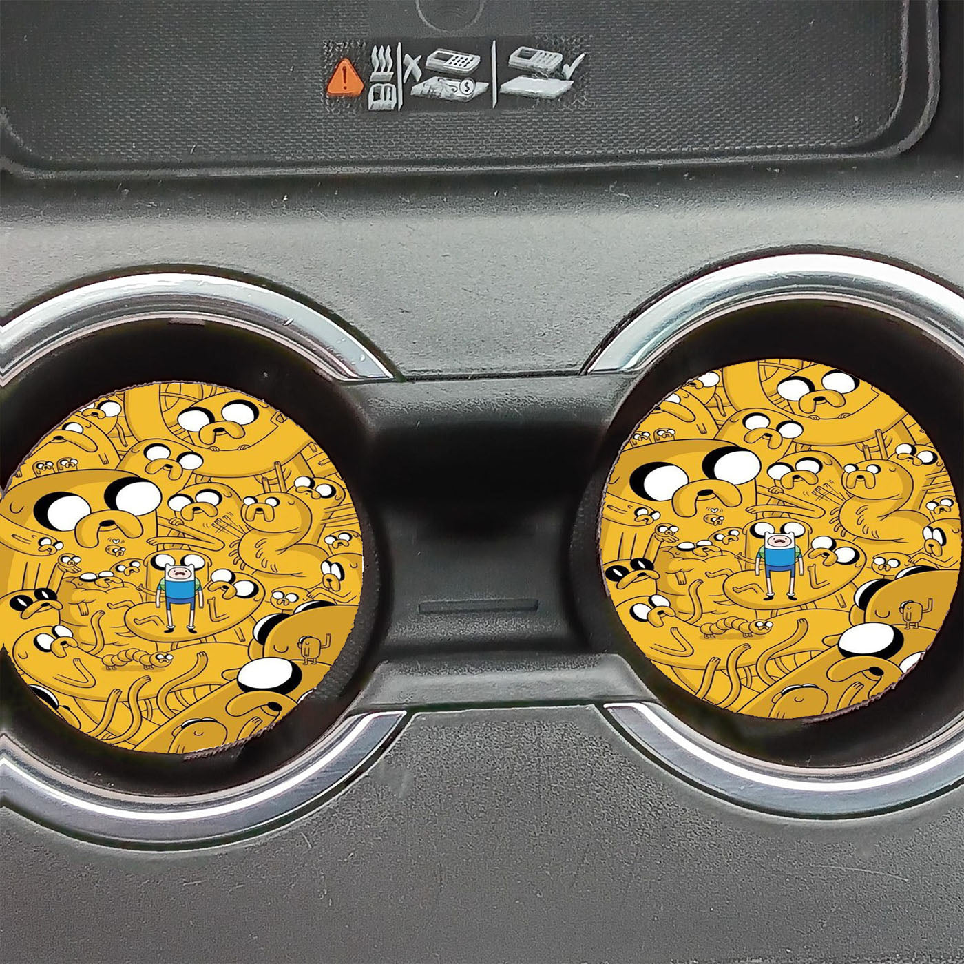 Jake The Dog Collage Car Coasters