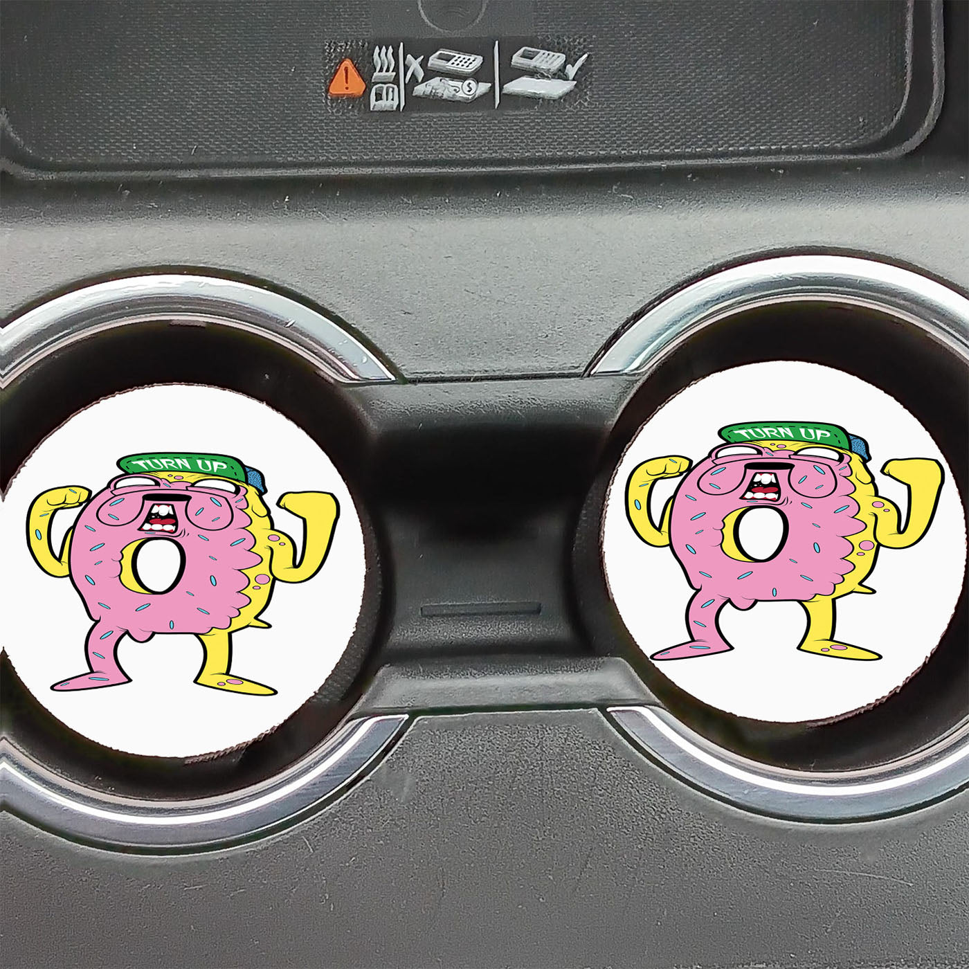 Jake Turned Up Car Coasters