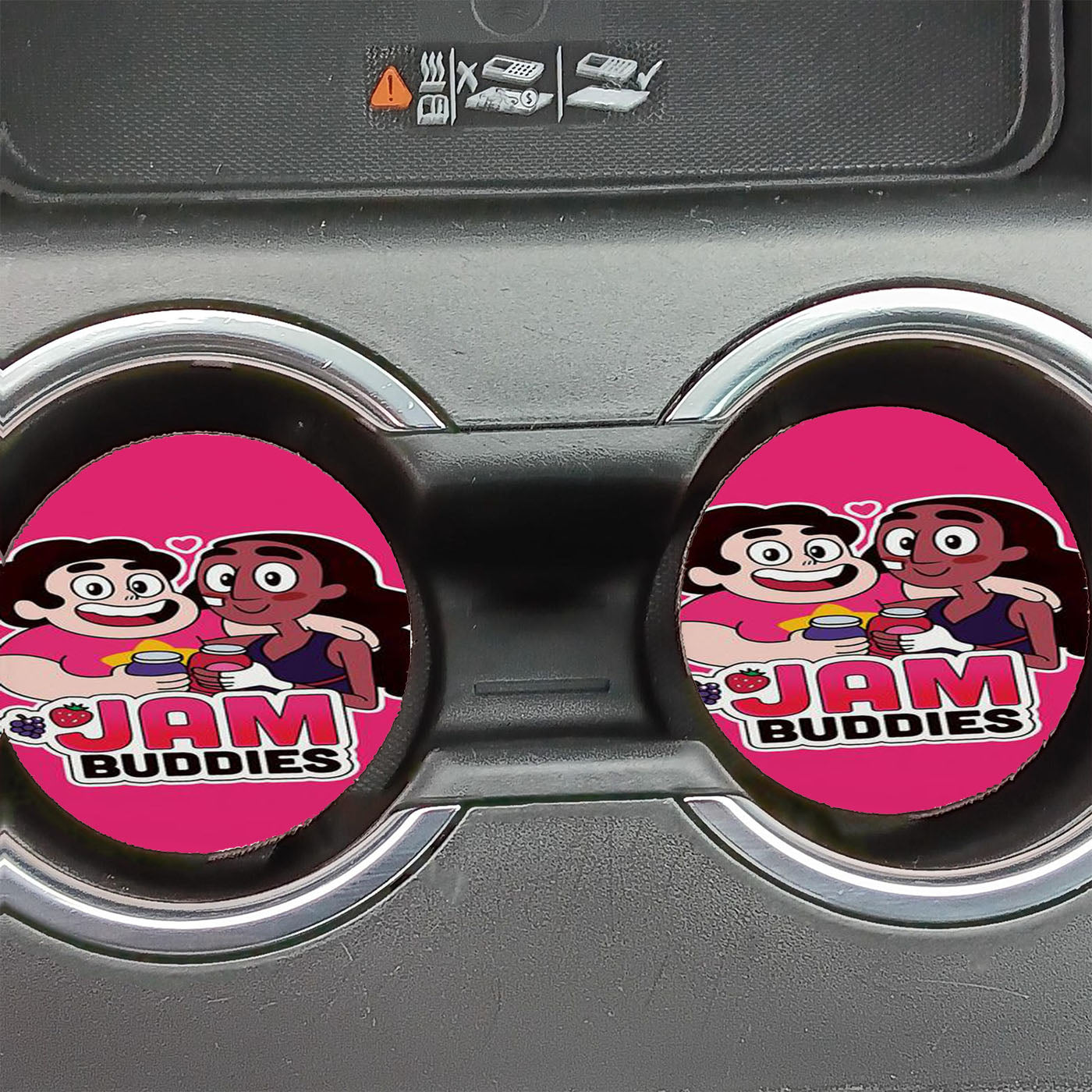 Jam Buddies Steven Universe Steven & Connie Car Coasters