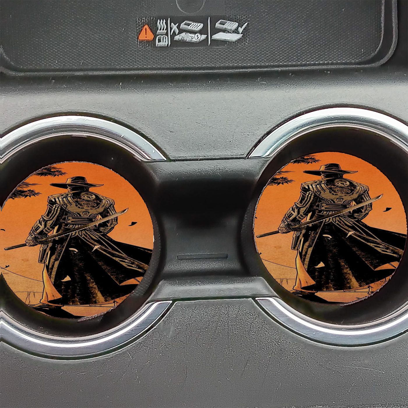 Japanes Samurai Art  Car Coasters