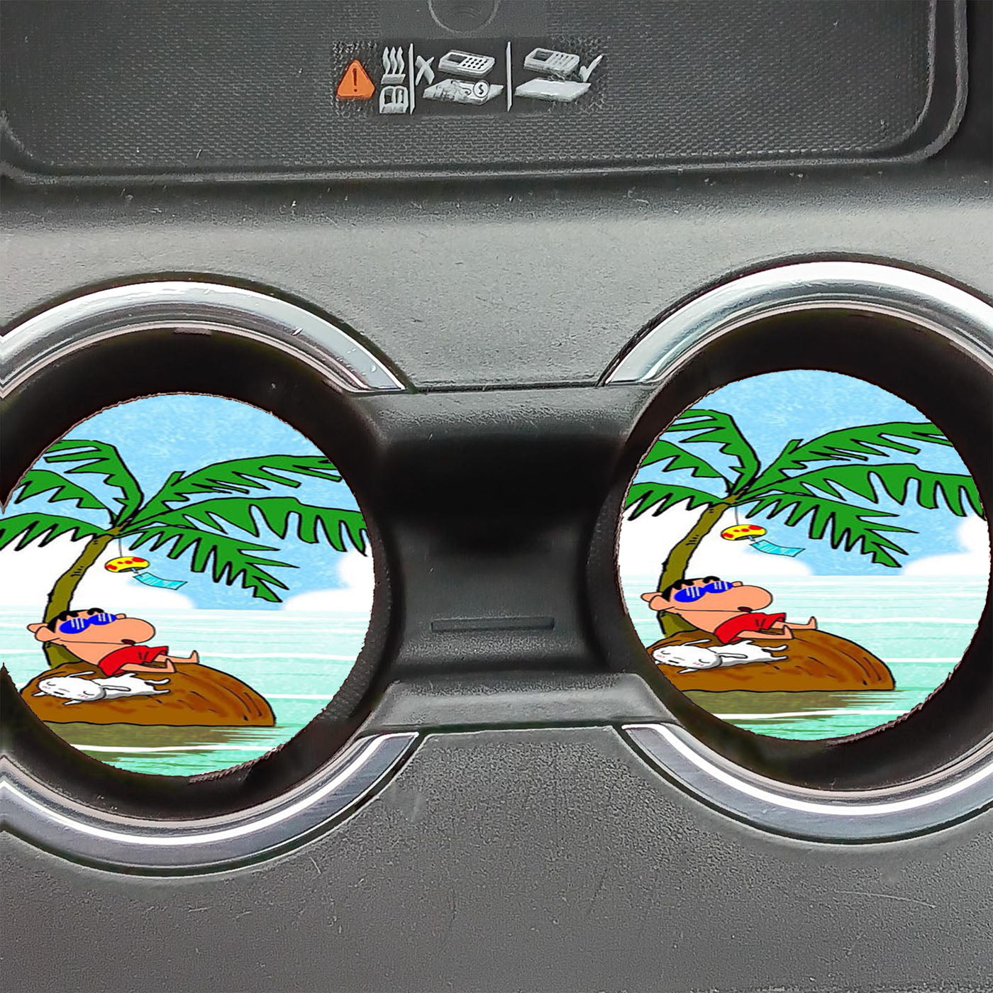 Japanese Crayon Shin Chan Car Coasters