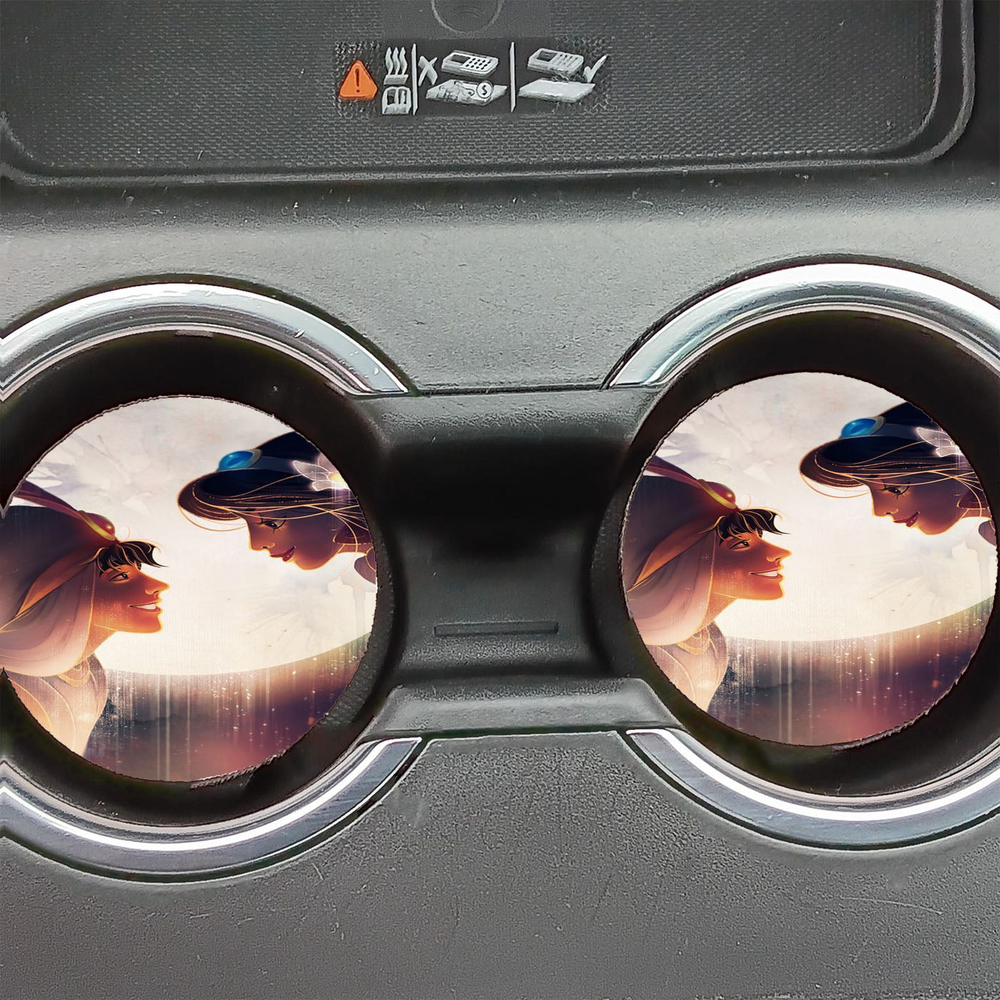 Jasmine Aladdin Wallpaper Car Coasters
