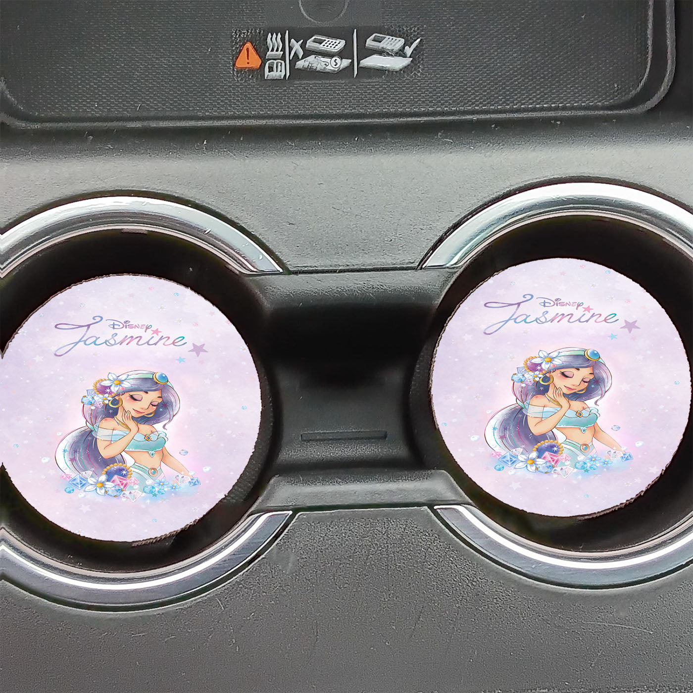 Jasmine Disney Watrcolor Car Coasters