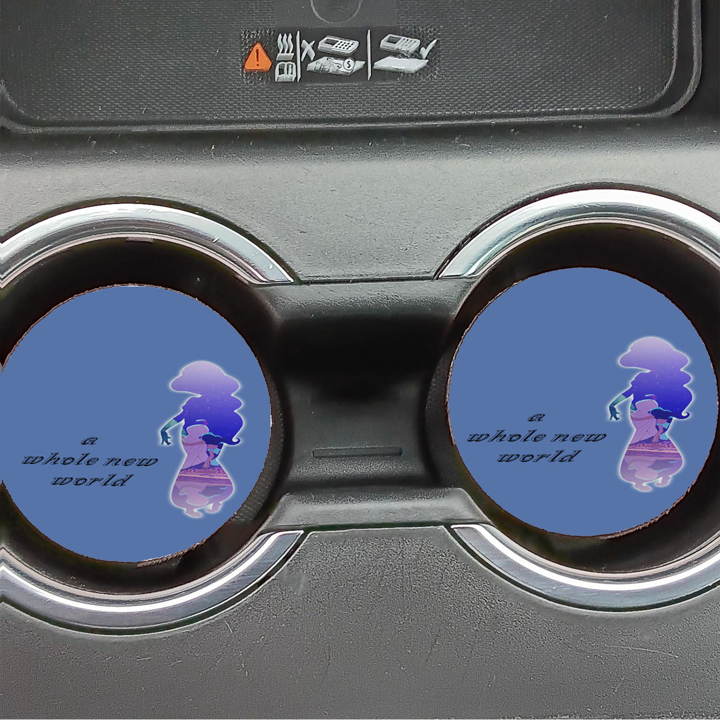 Jasmine Quote Aladdin Disney Car Coasters