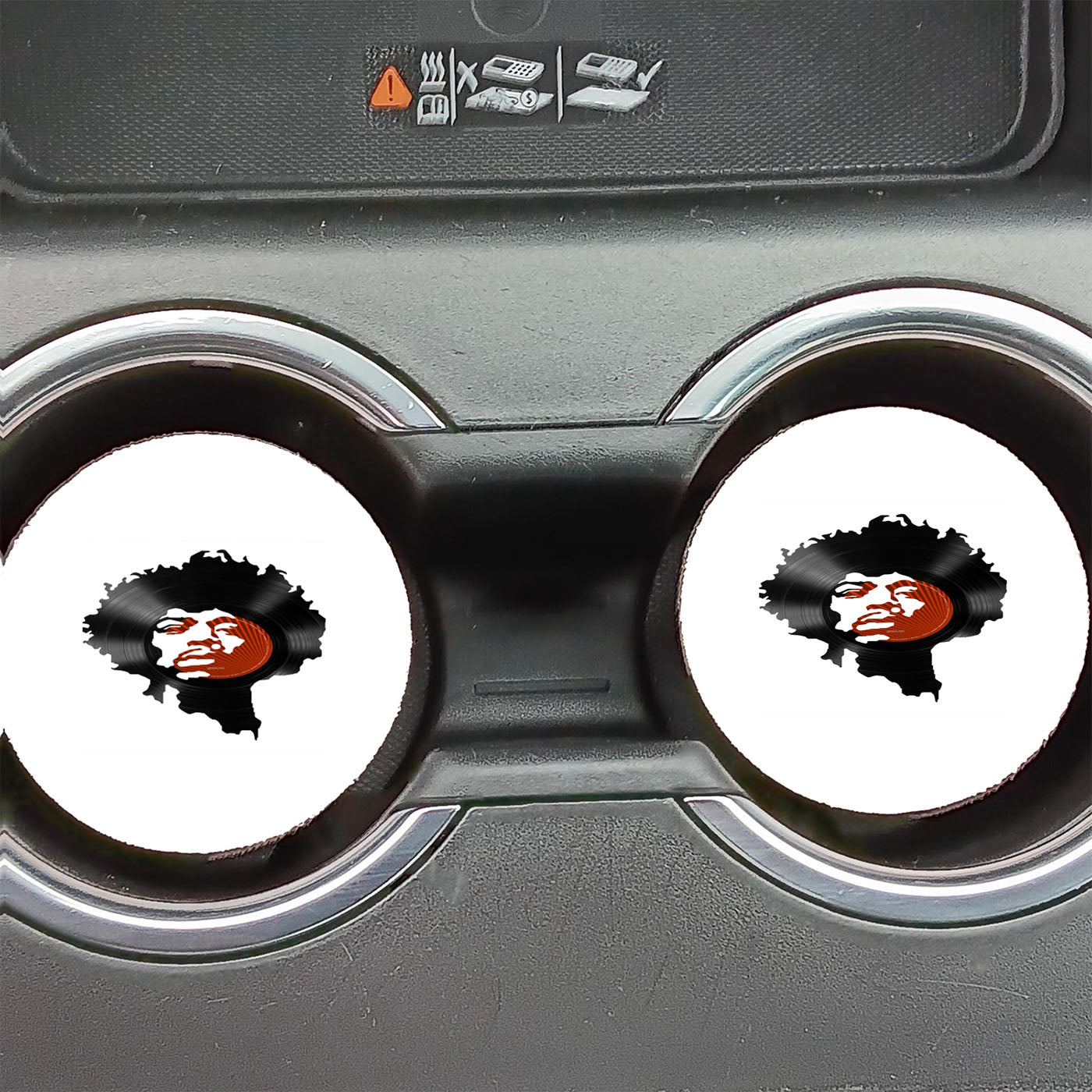 Jimi Hendrix Artwork  Car Coasters