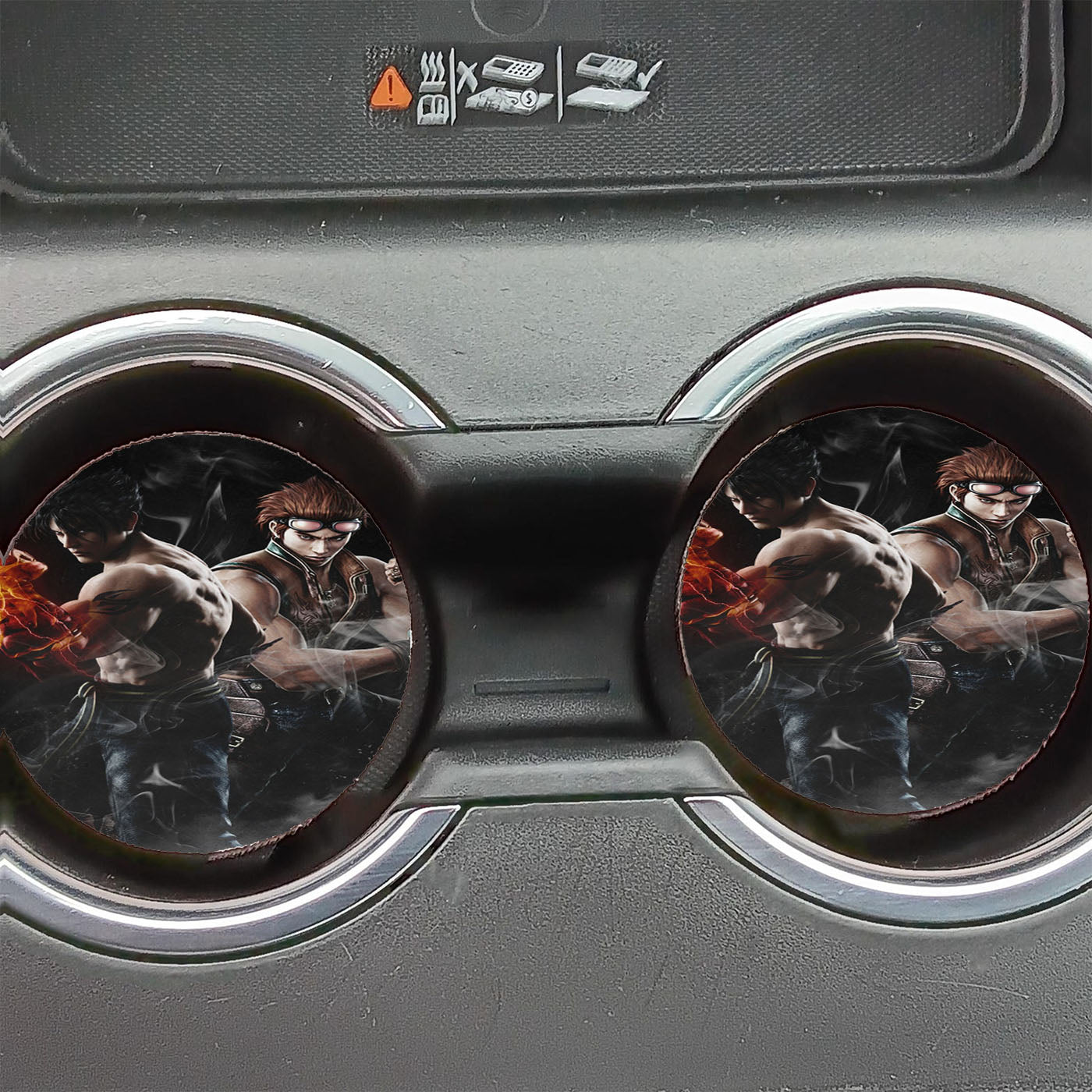 Jin And Hwoarang Tekken Car Coasters