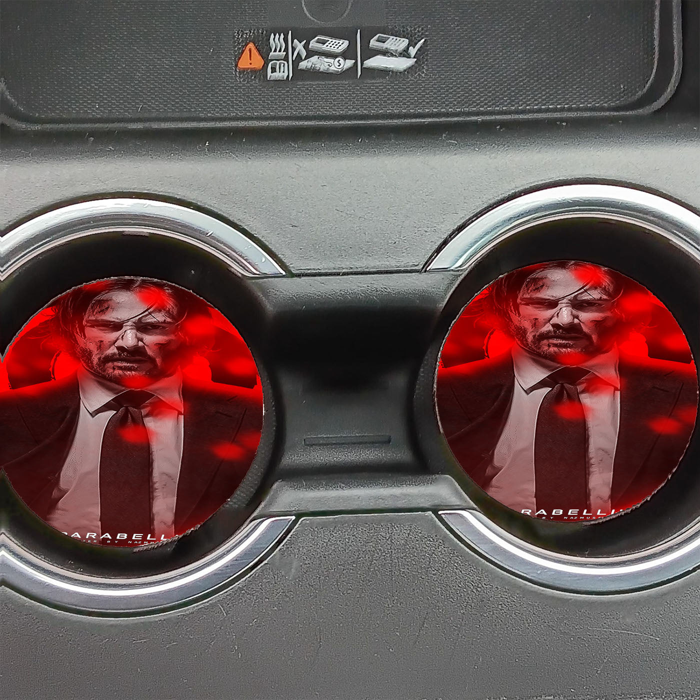 John Wick Parabellum Art Car Coasters