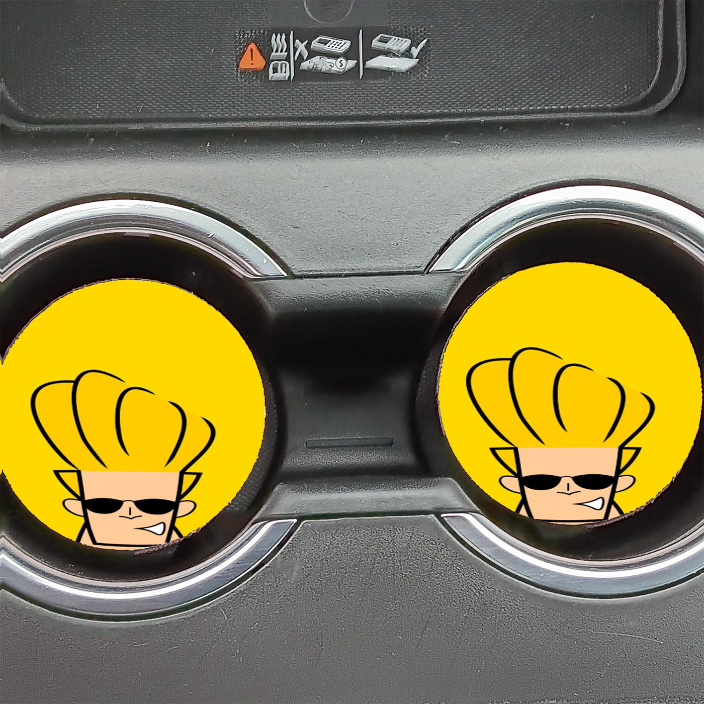 Johnny Bravo Wallpaper Car Coasters