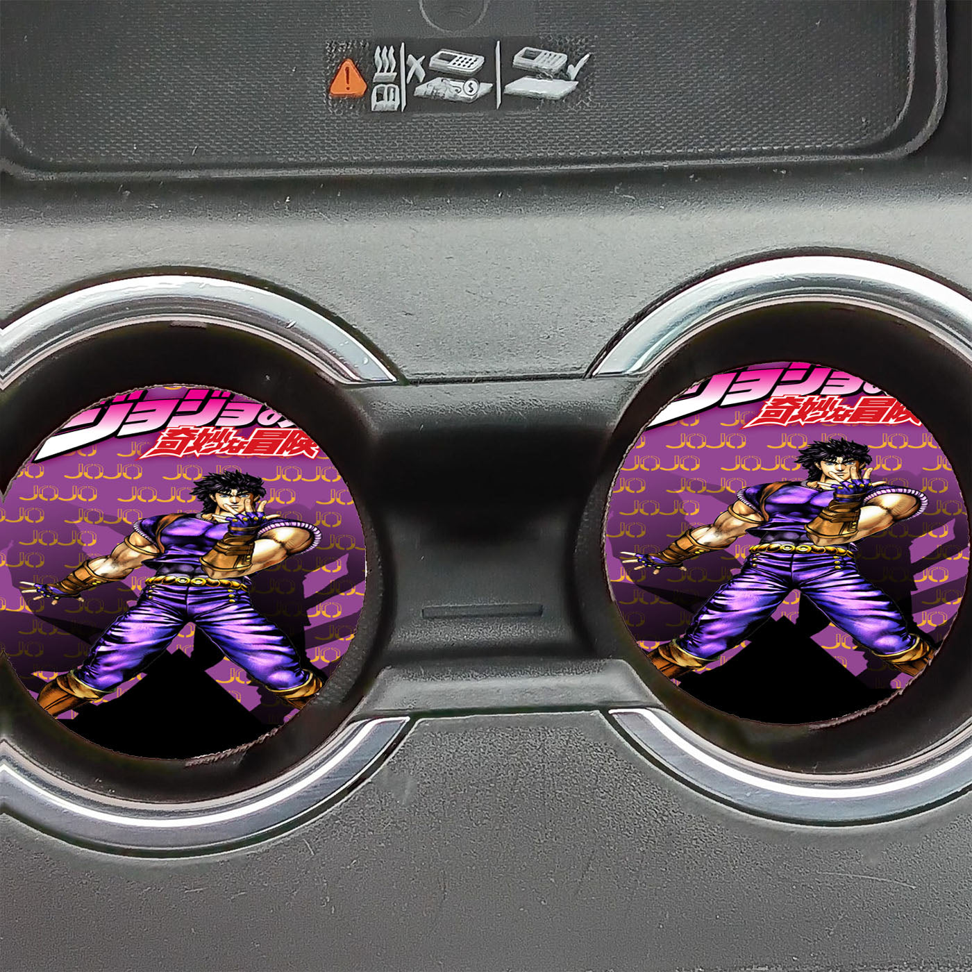 Jojo Bizzare Adventure Vintage Pattern Car Coasters