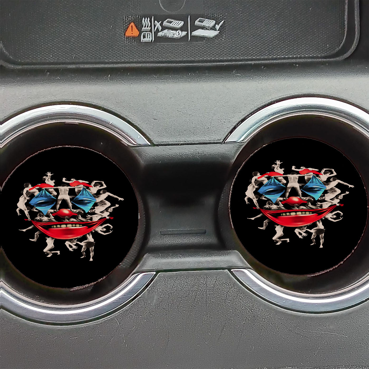 Joker 2019 Black Pose Car Coasters