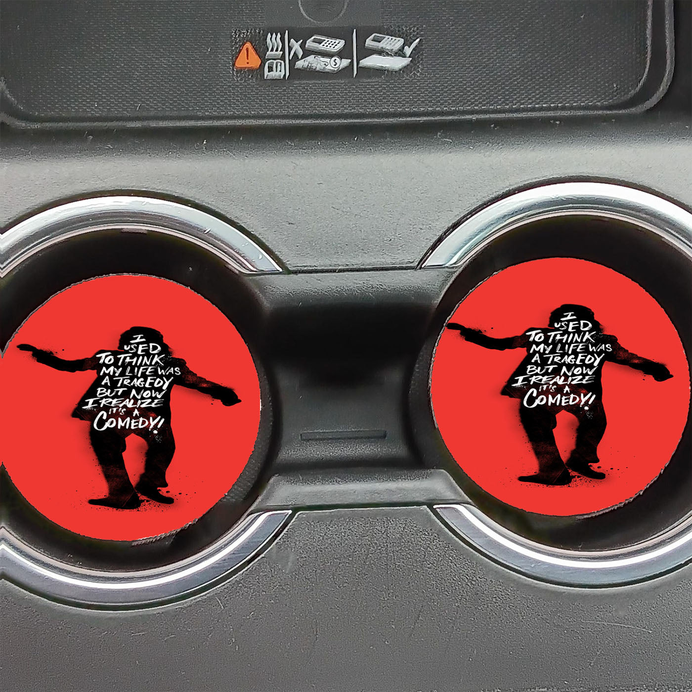 Joker 2019 Movie Quote Car Coasters