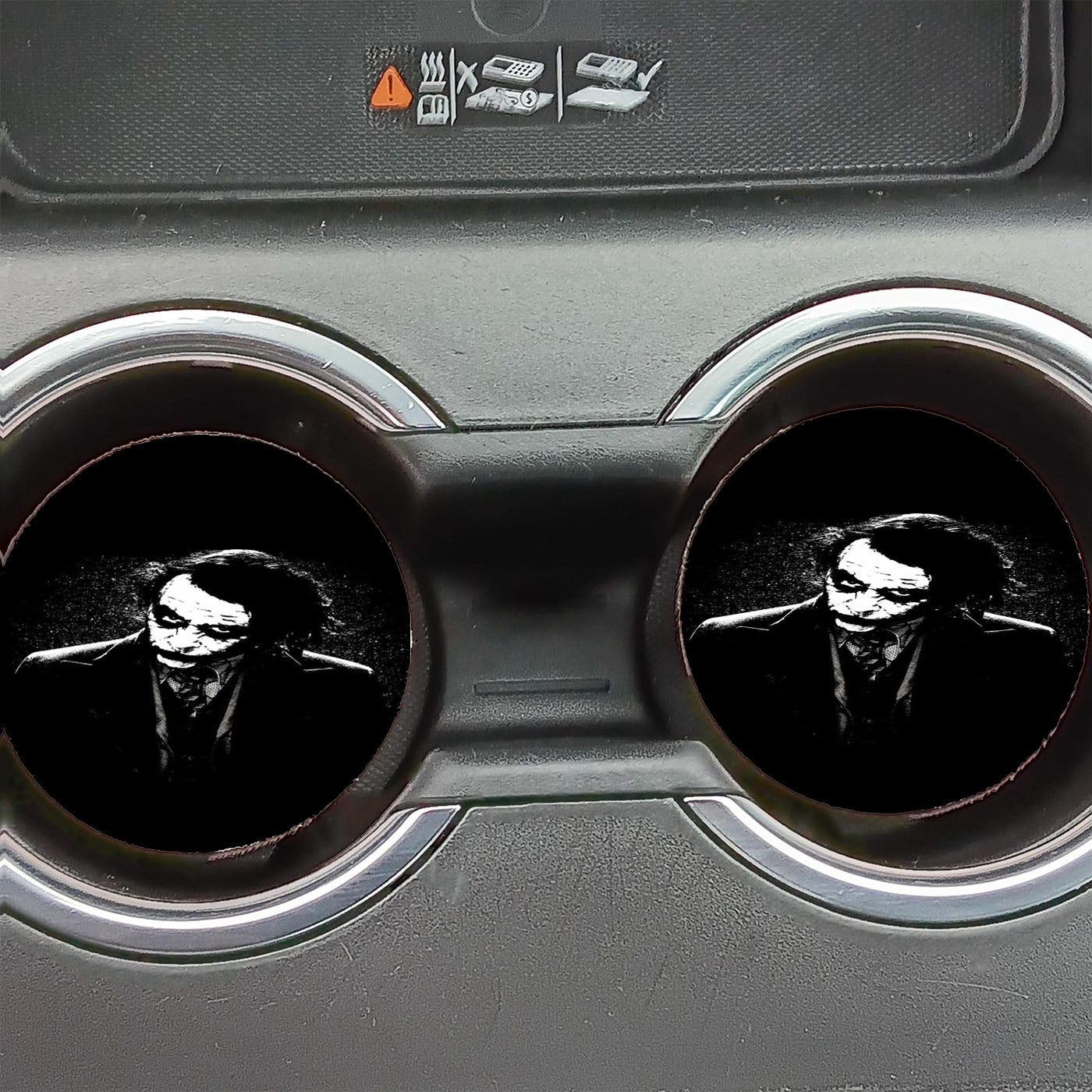 Joker Black And White Art Car Coasters