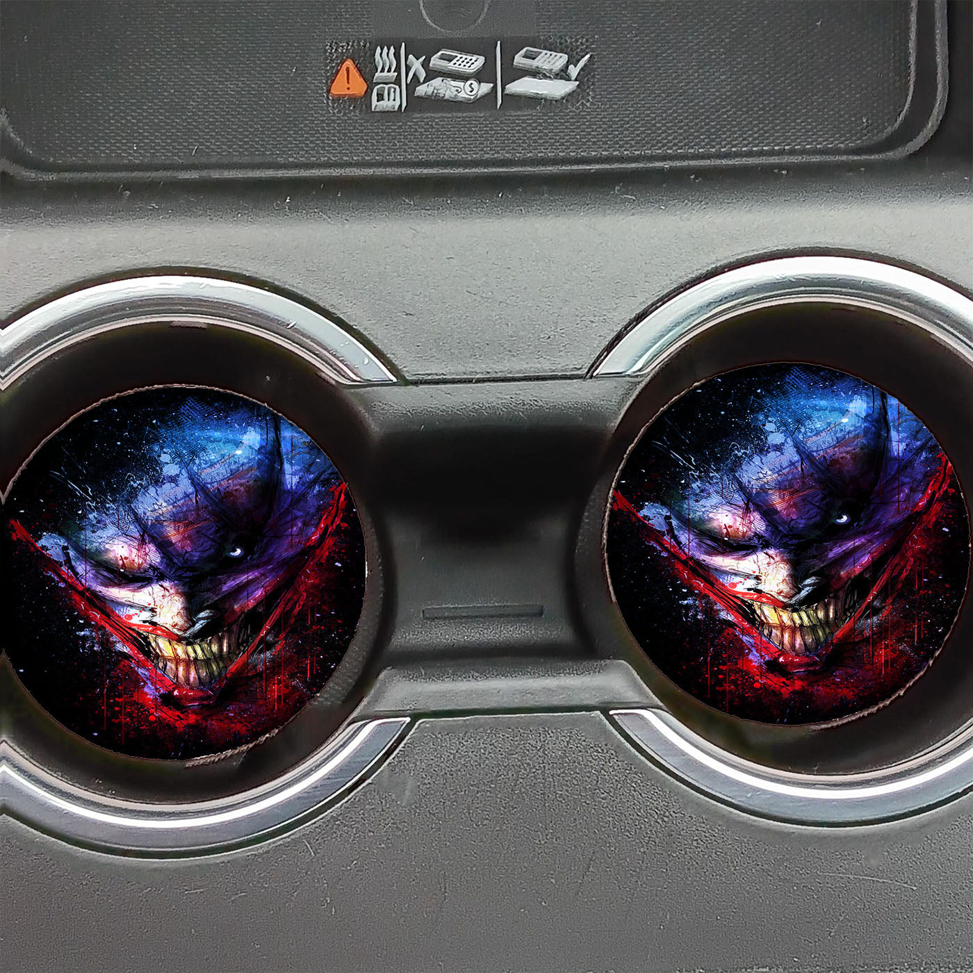 Joker Galaxy Nebula Car Coasters