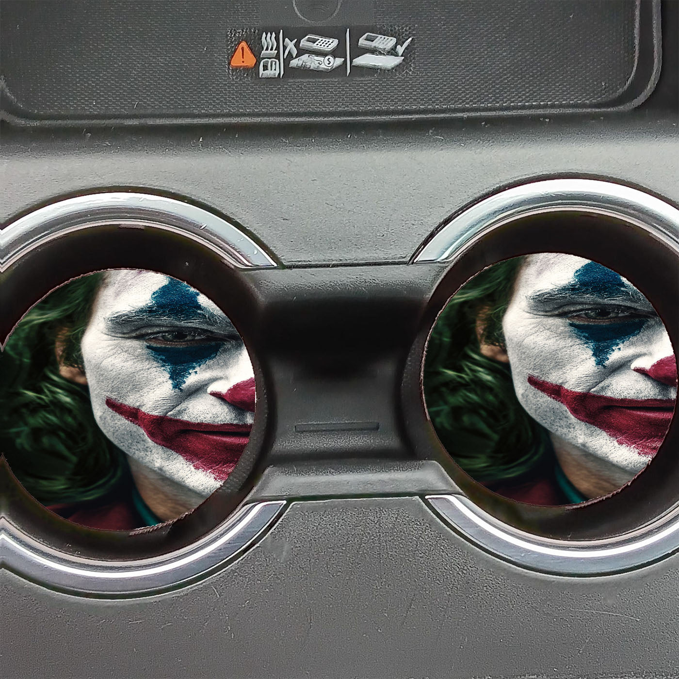 Joker Half Face Car Coasters