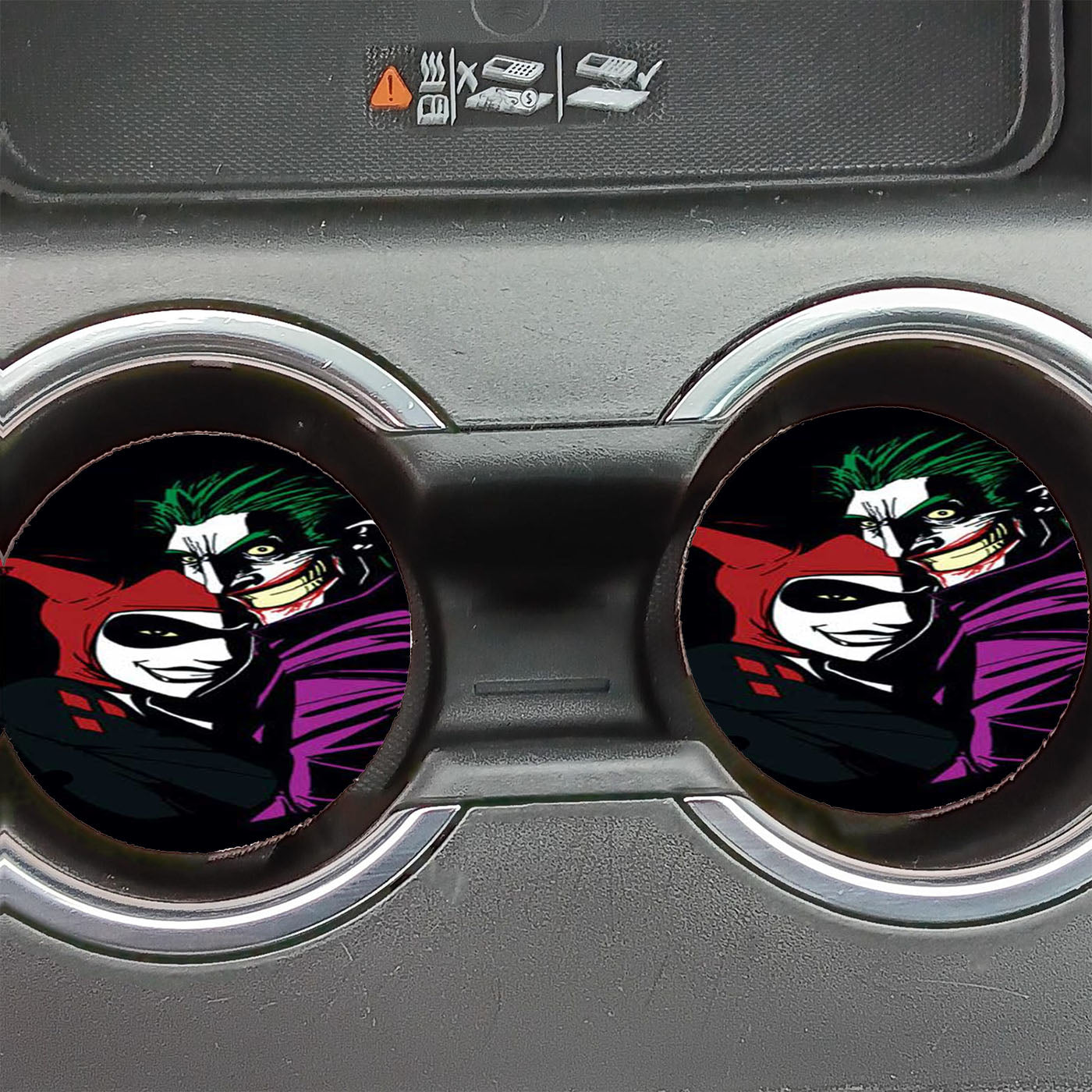 Joker Harley Hug Car Coasters