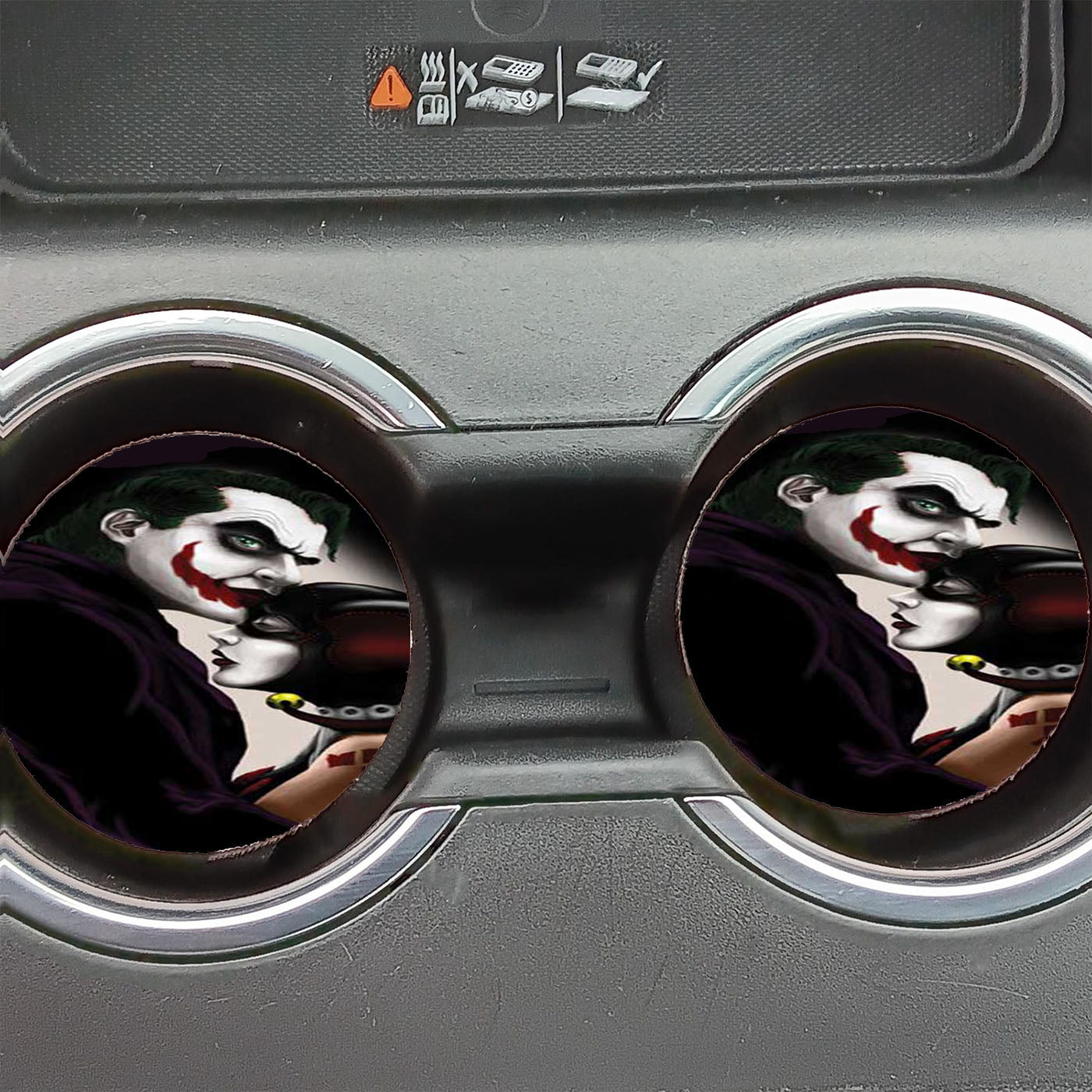 Joker Hq Forehead Kiss Car Coasters