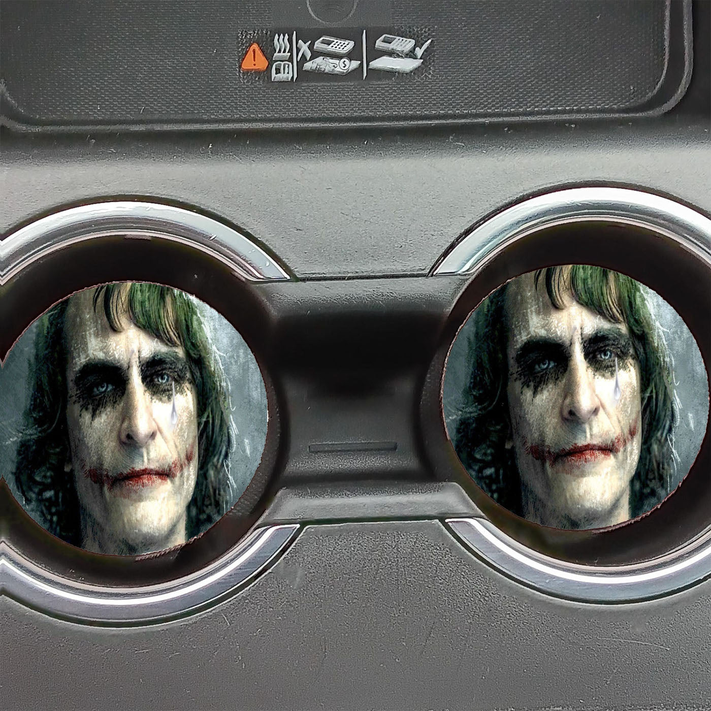 Joker Joaquin Phoenix Face Car Coasters