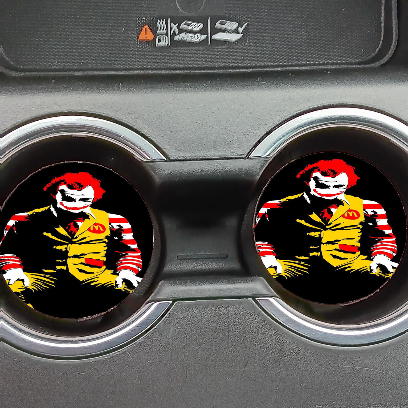 Joker Junk Food Mc Donal Car Coasters