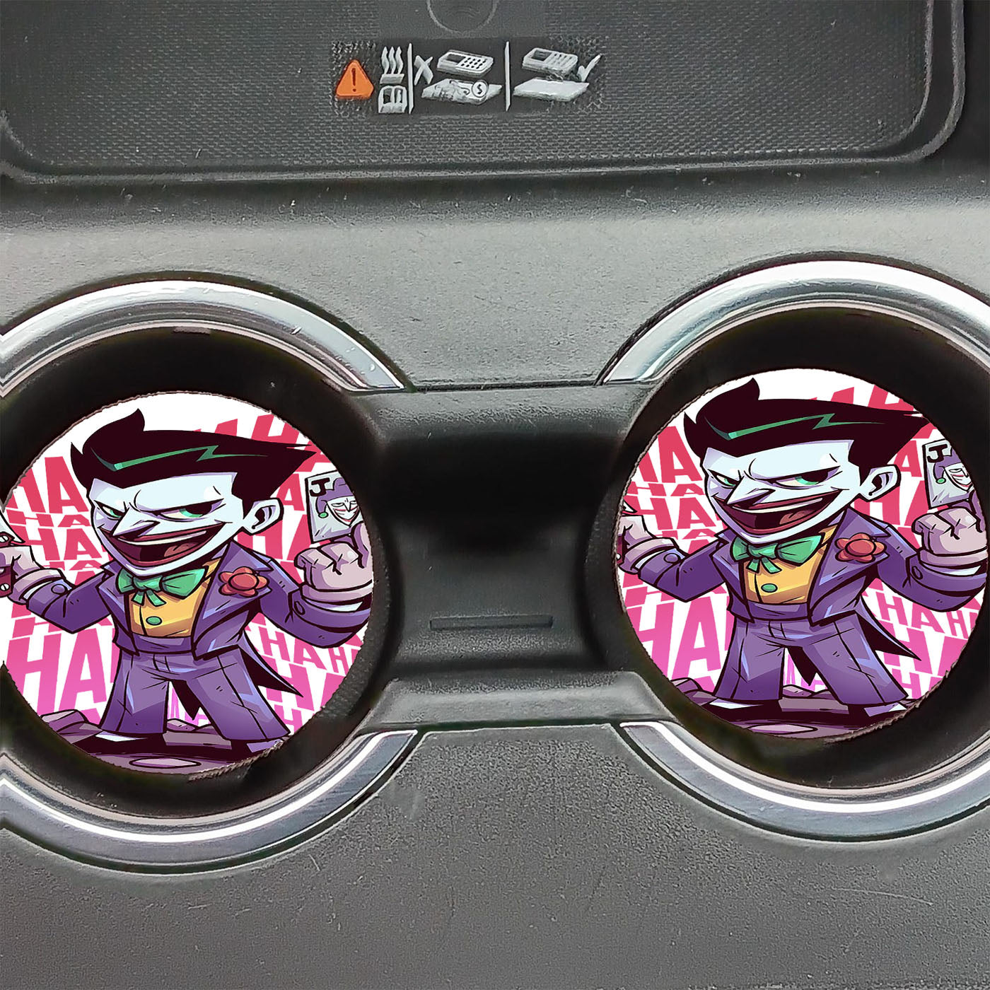 Joker Laughing Ha Ha Ha Car Coasters