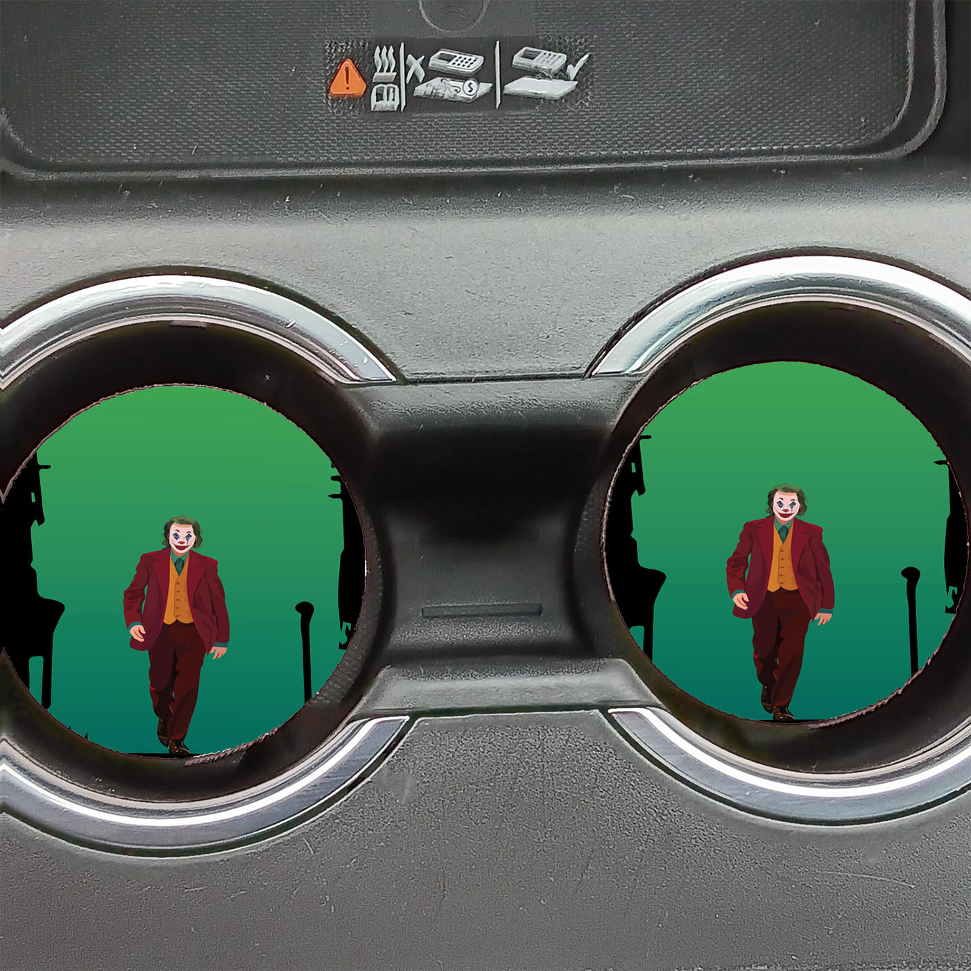 Joker Movie 019 Minimalist Art Car Coasters