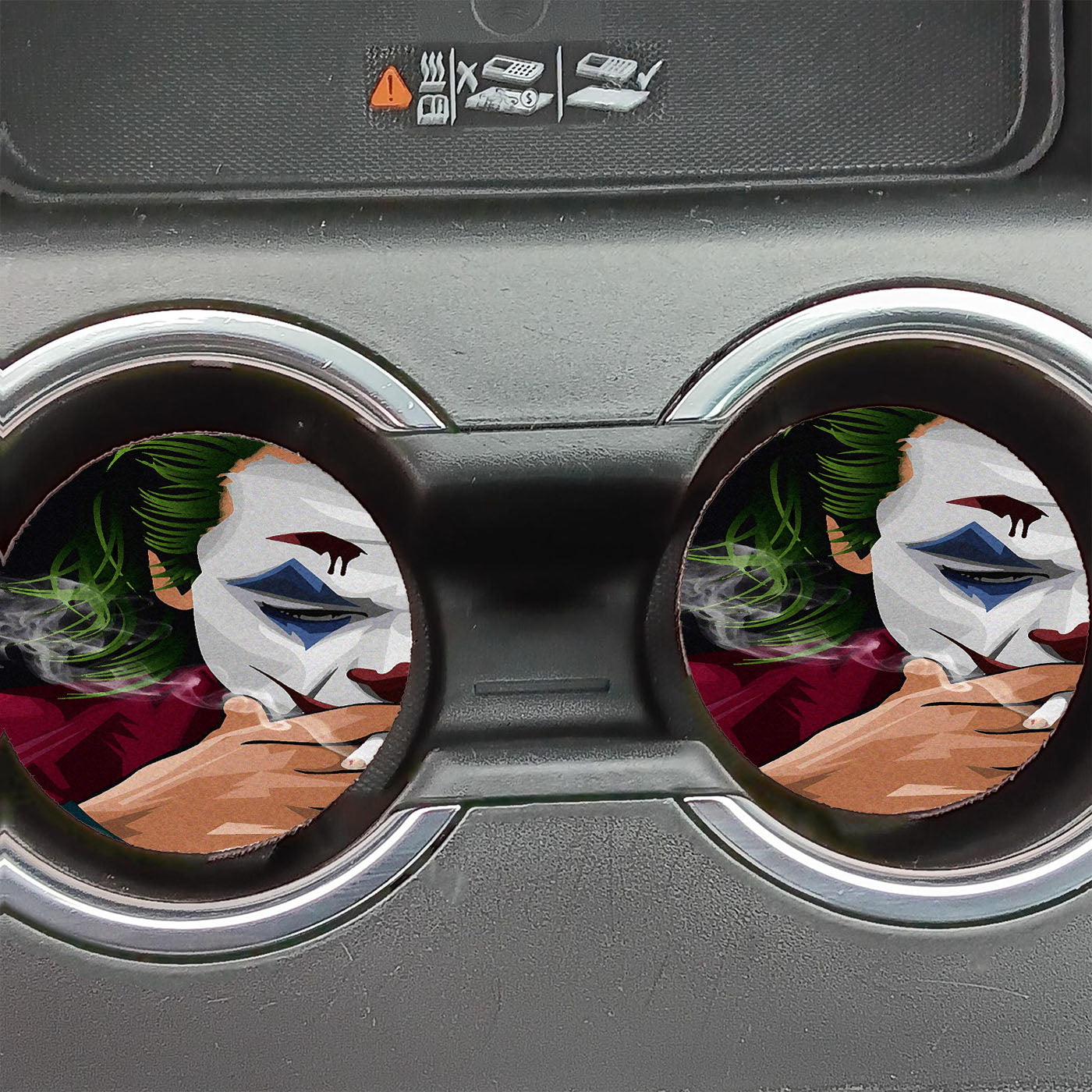 Joker Movie 2019 Face Painting Car Coasters