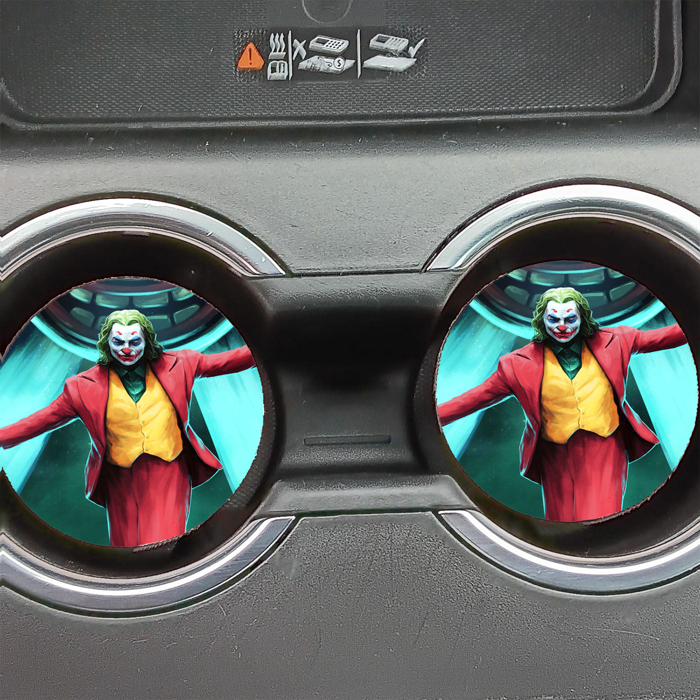Joker Movie Art Joaquin Pheonix Car Coasters