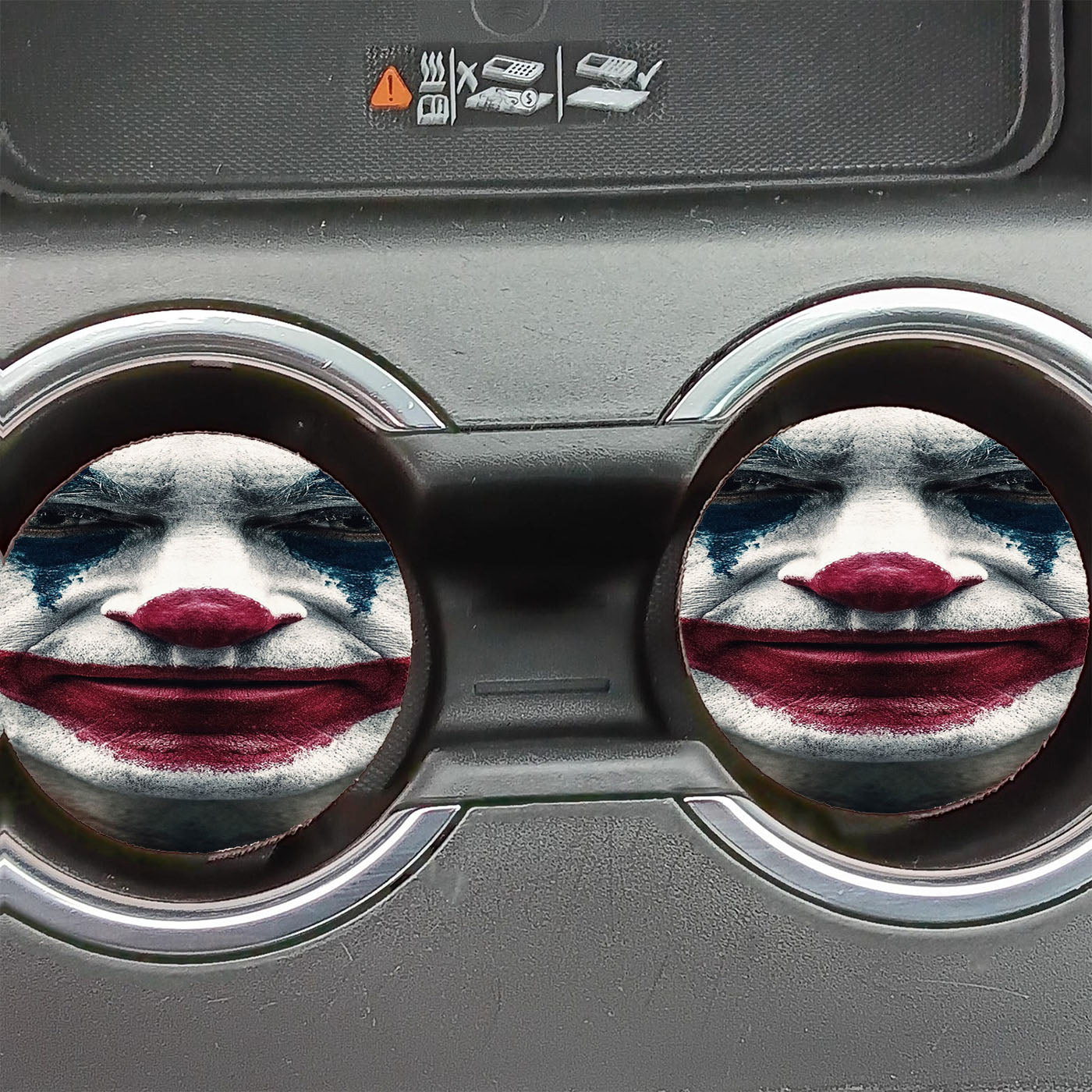 Joker Movie Face Makeup Car Coasters