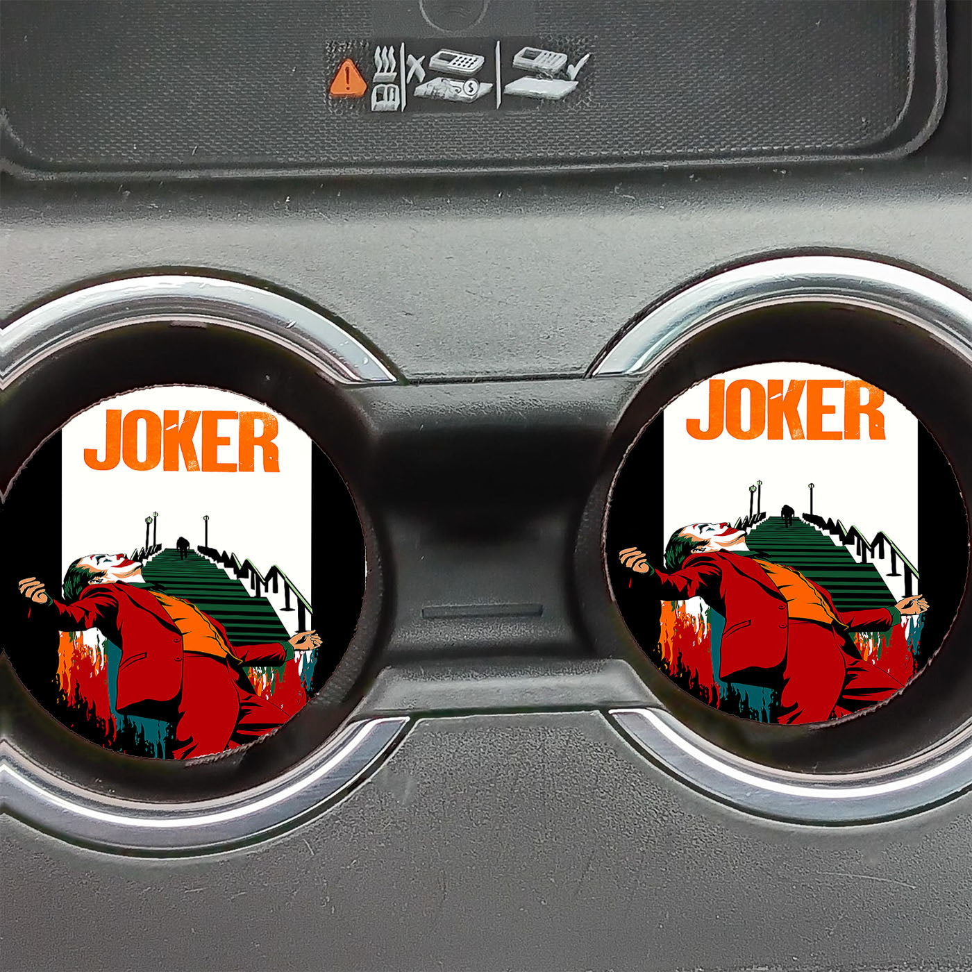 Joker Paint Art Poster Car Coasters