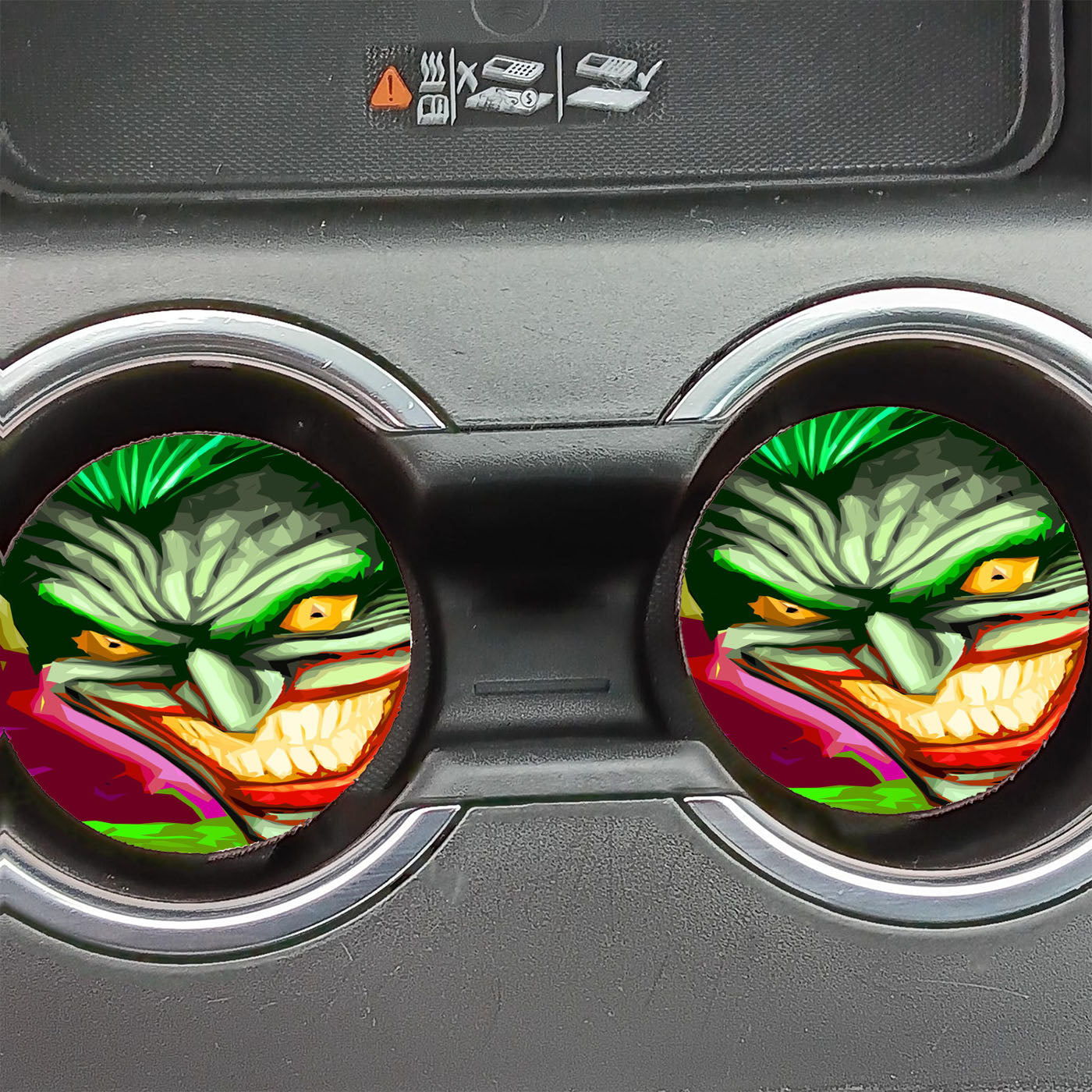 Joker Painting Art Car Coasters