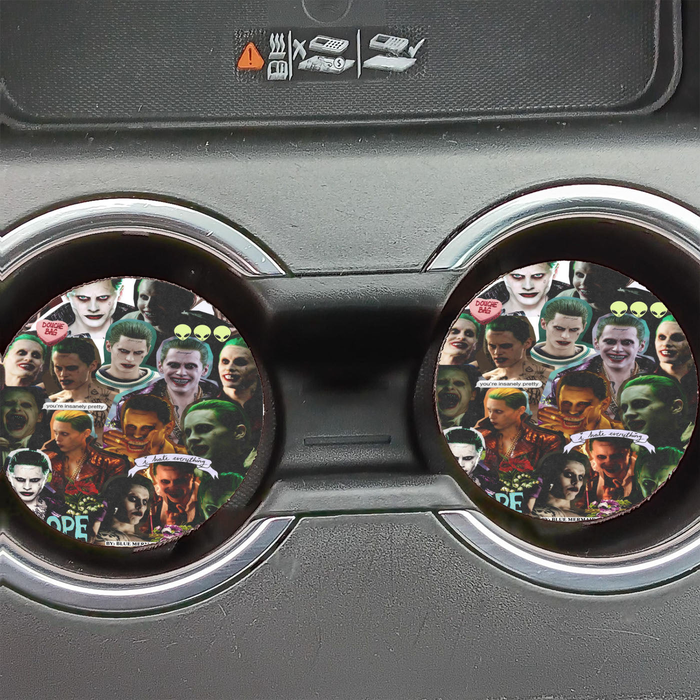 Joker Photo Collage Car Coasters