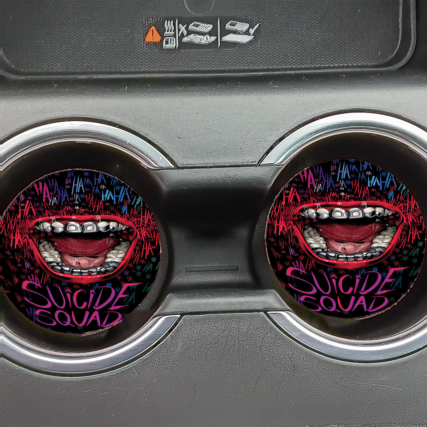 Joker Suicide Squad Poster Car Coasters