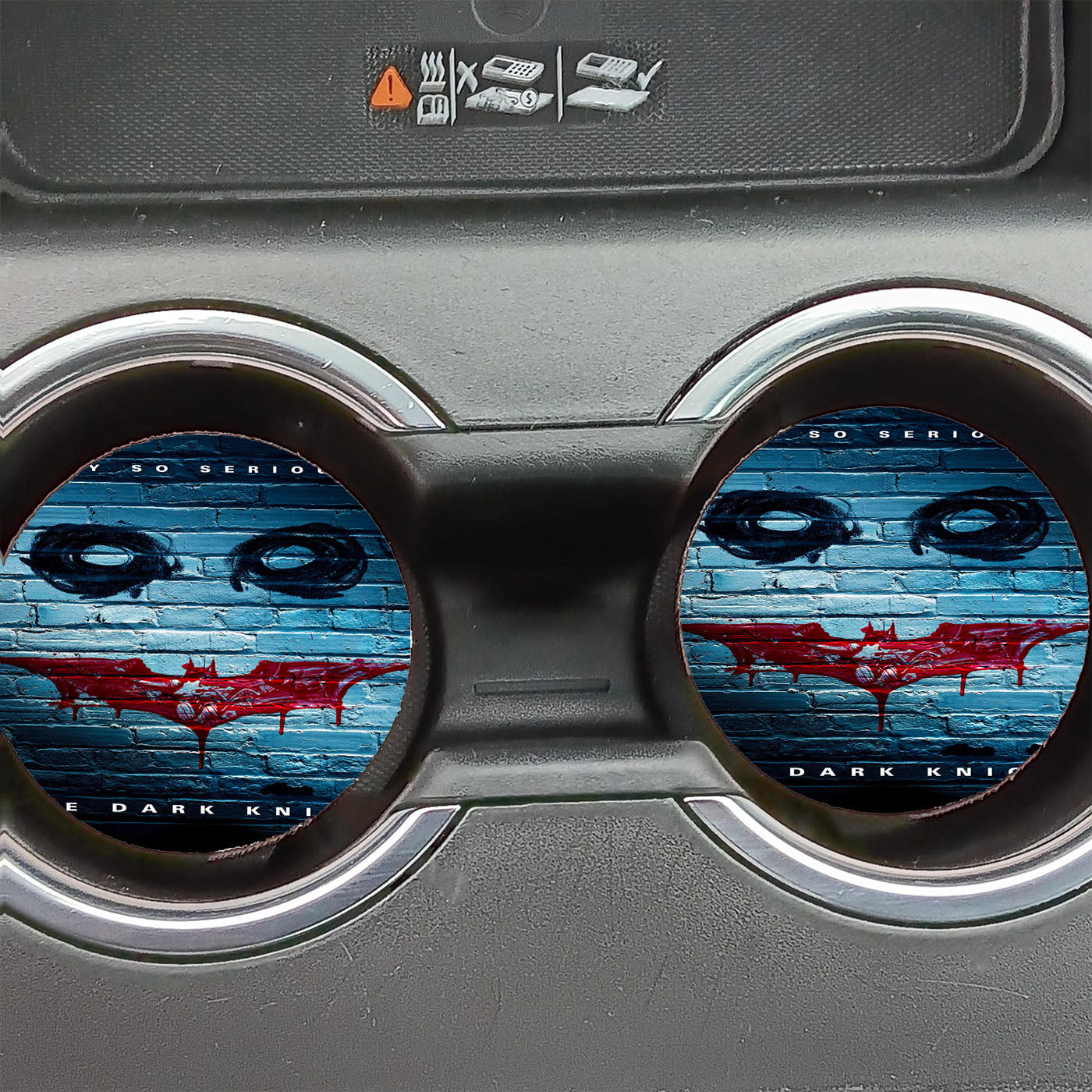Joker Why So Serious Logo Car Coasters
