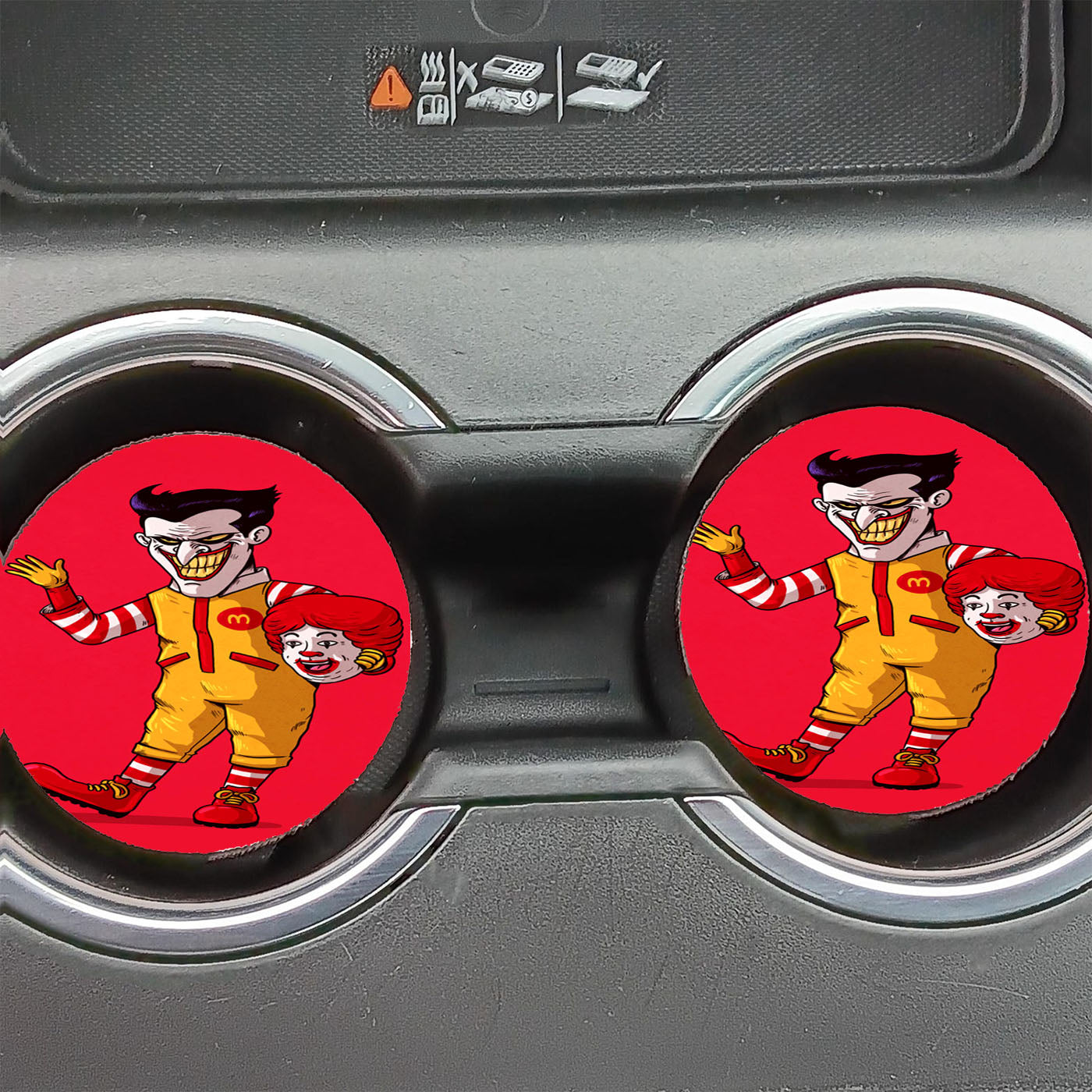 Joker X Macdonald Icon Car Coasters
