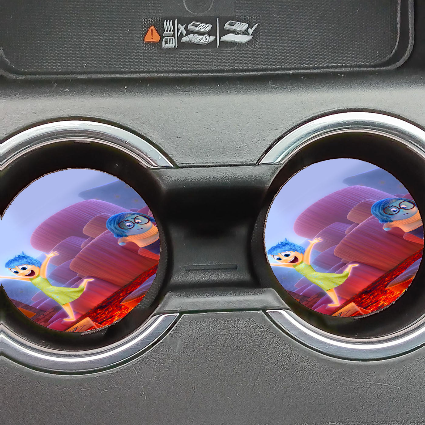 Joy Fun Inside Out Disney Car Coasters