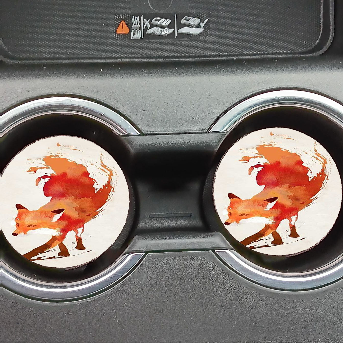 Jump Fox Art  Car Coasters