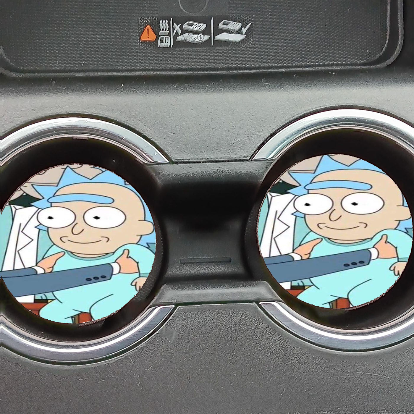 Just A Picture Of Baby Rick Passing Through Car Coasters