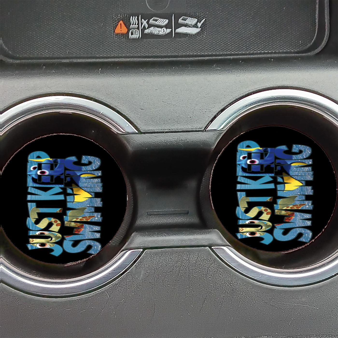 Just Keep Swimming Dory Nemo Car Coasters