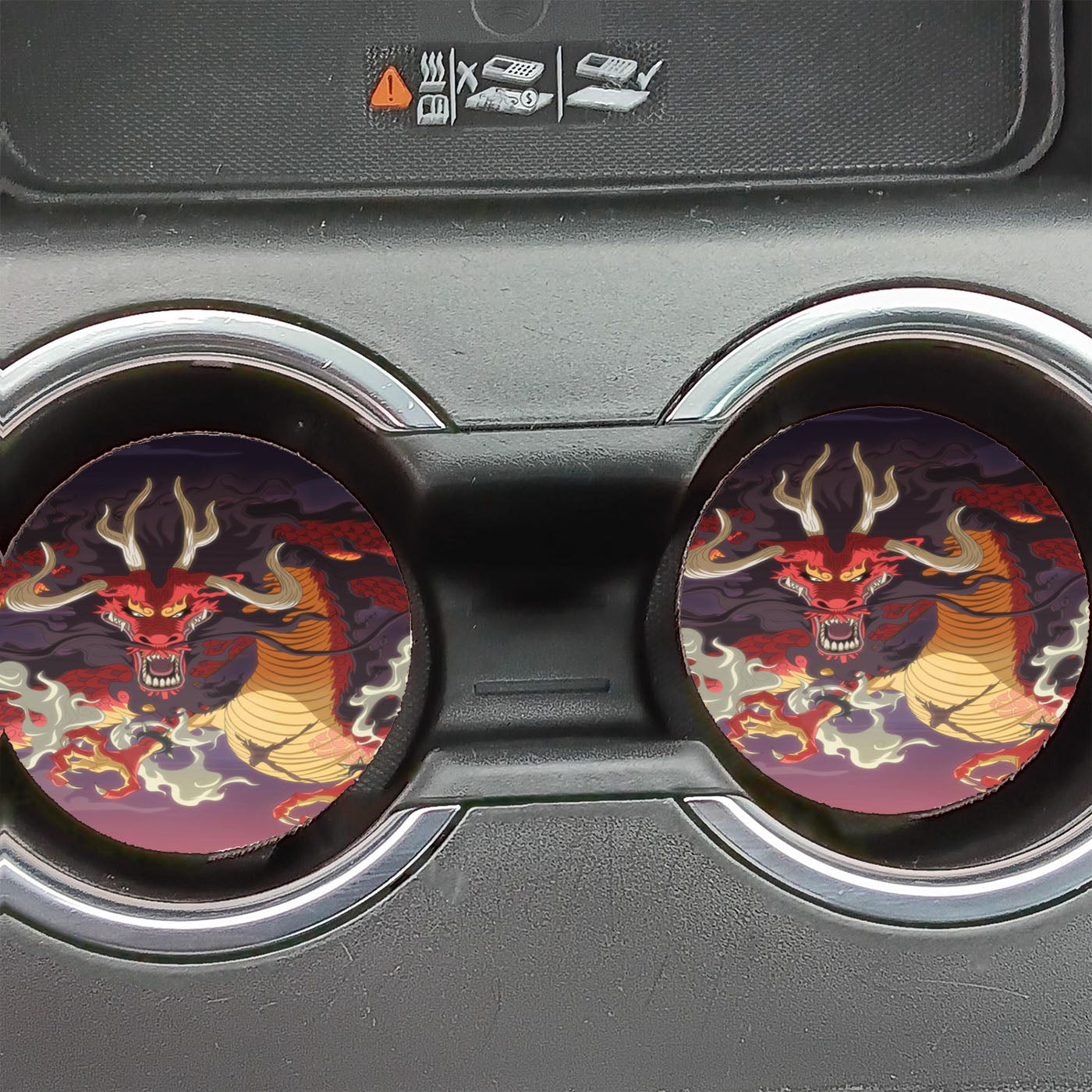 Kaido Dragon One Piece Car Coasters