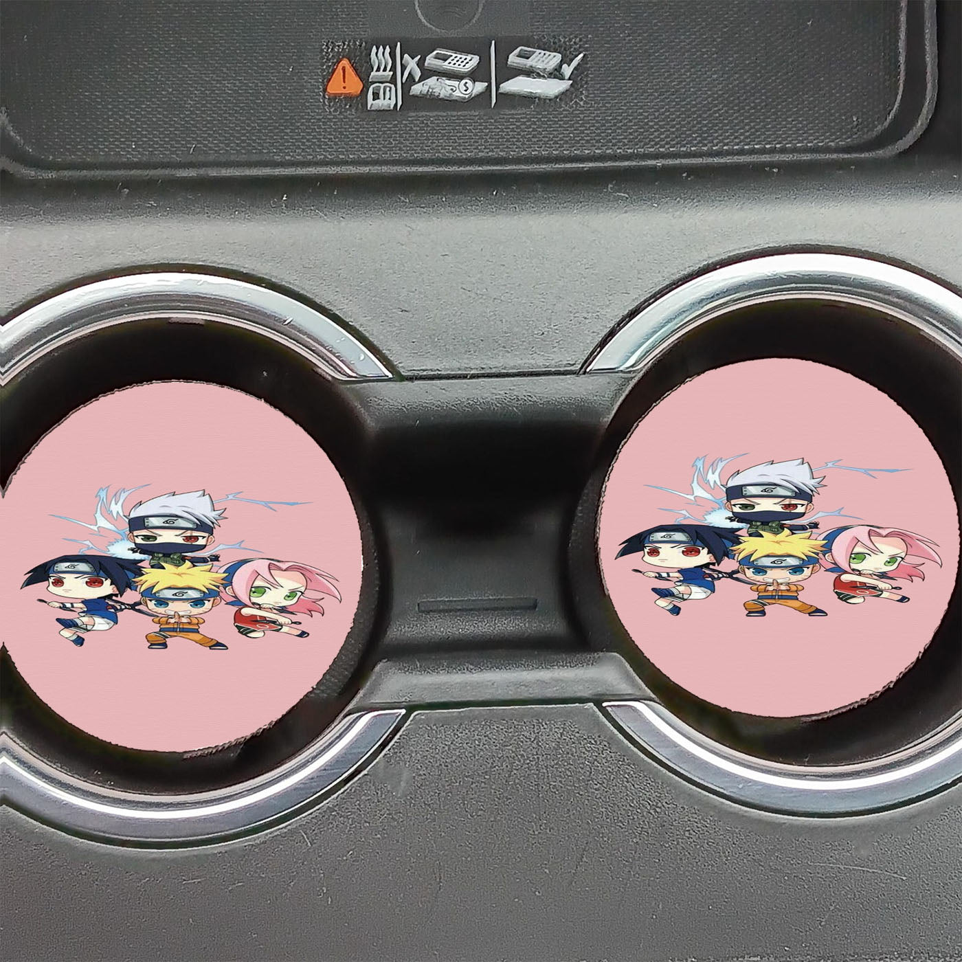 Kakashi Sasuke Naruto Sakura Team Car Coasters