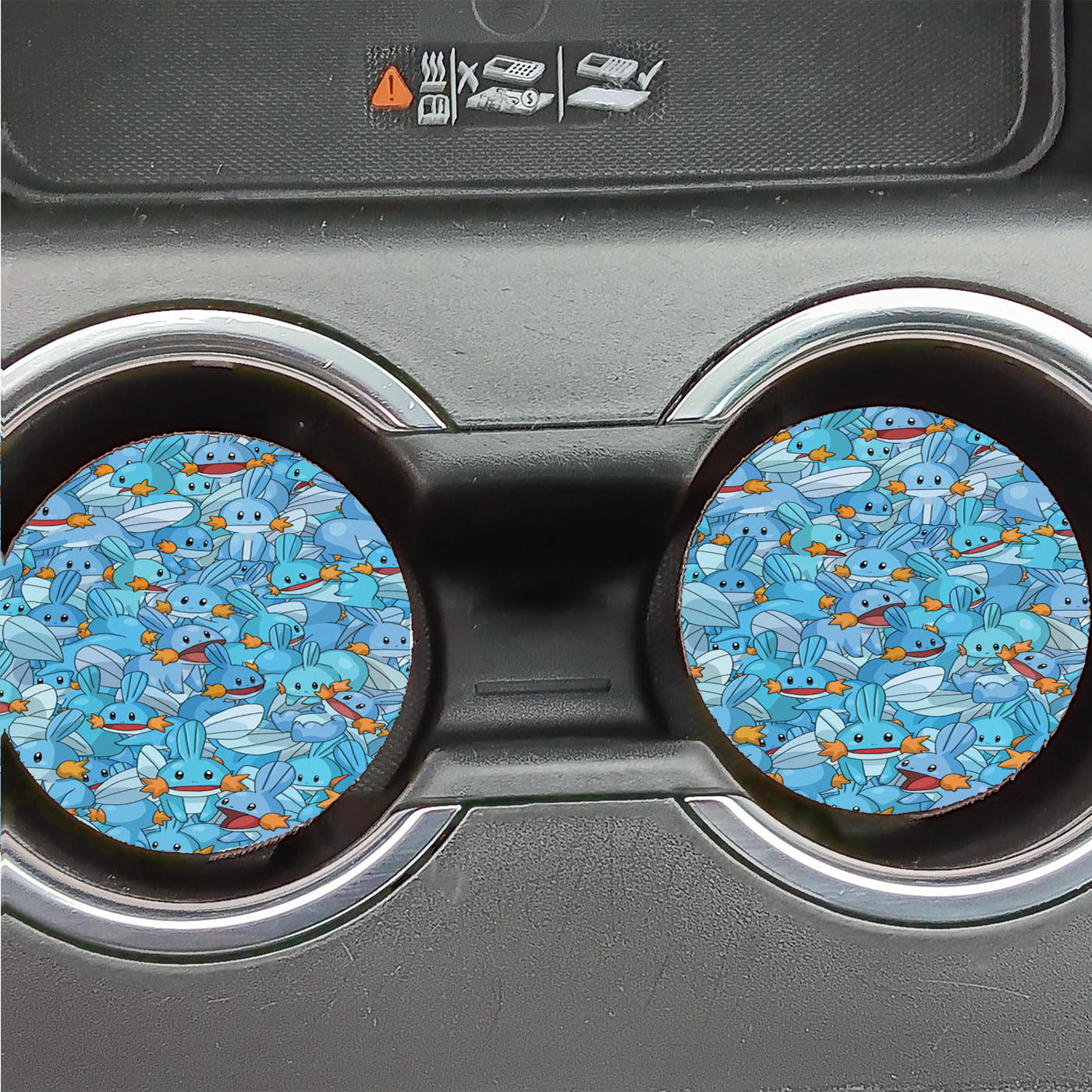 Kawaii Mudkip Pokemon Car Coasters