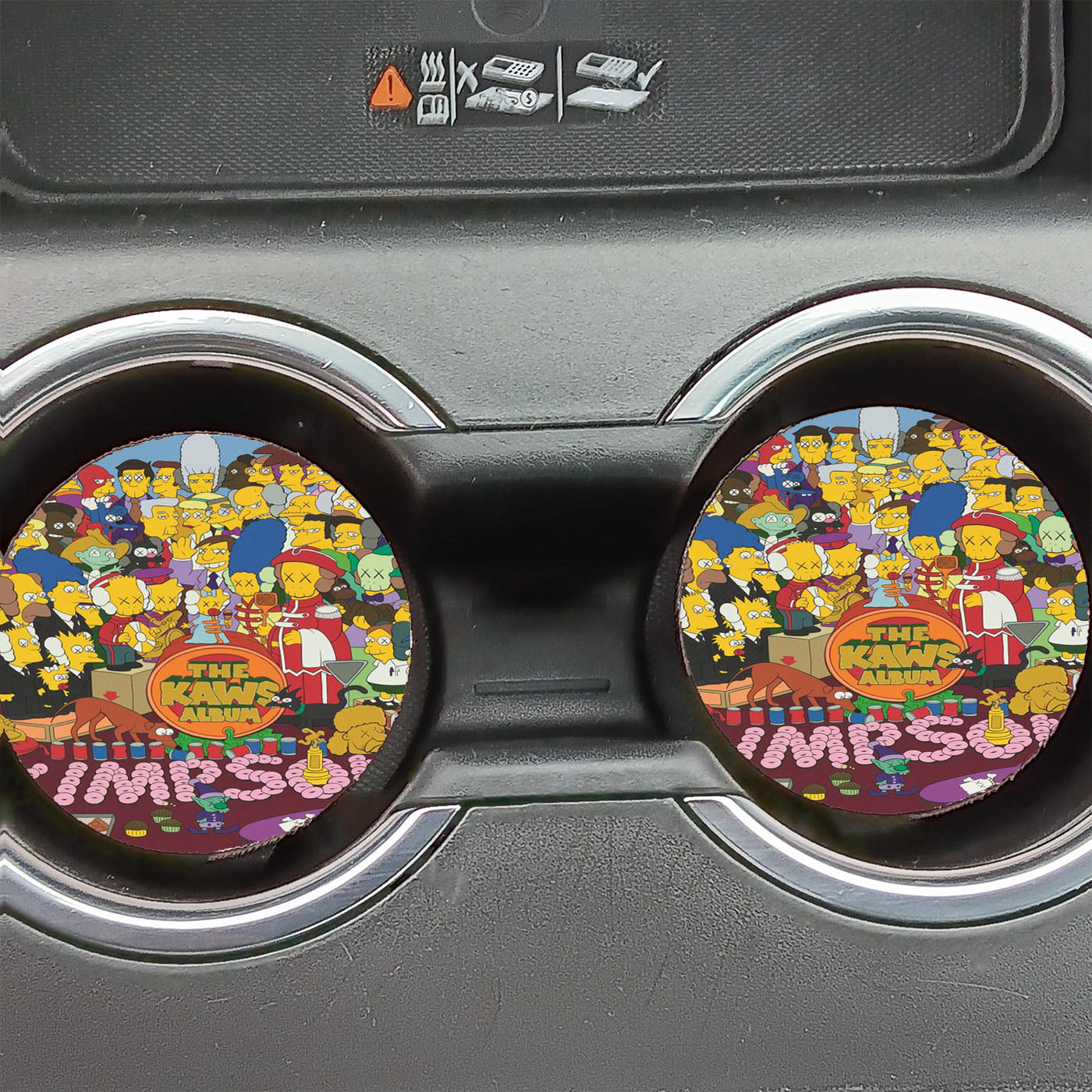Kaws Simpson Kimpson  Car Coasters