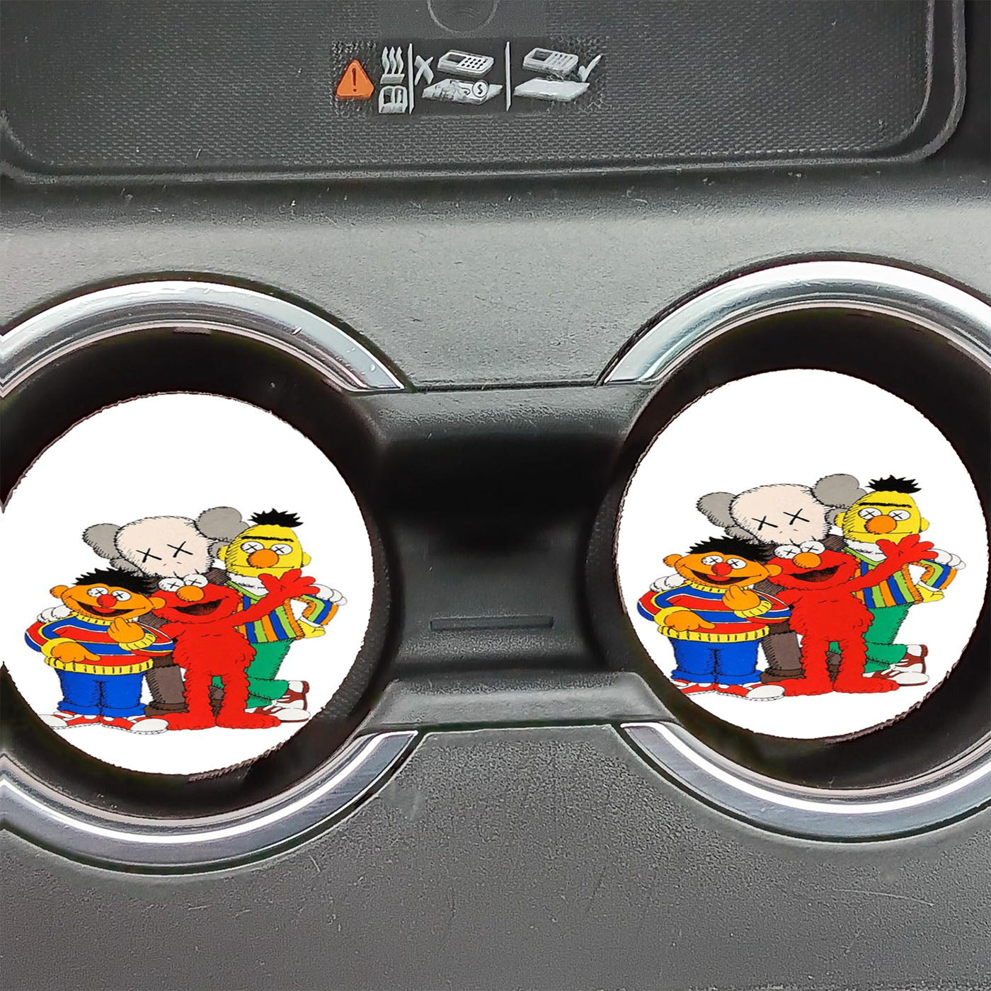 Kaws X Sesame Street F Car Coasters